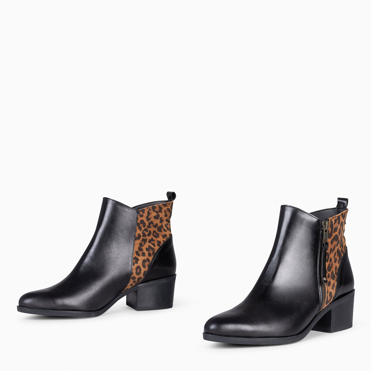 REBECCA – LEOPARD Women Heeled Booties