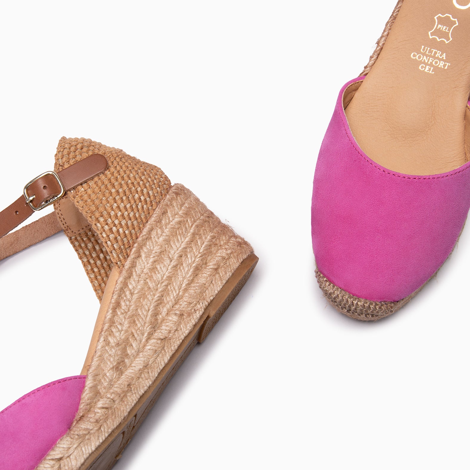 ALTEA - Cuñas de esparto bajas FUCSIA