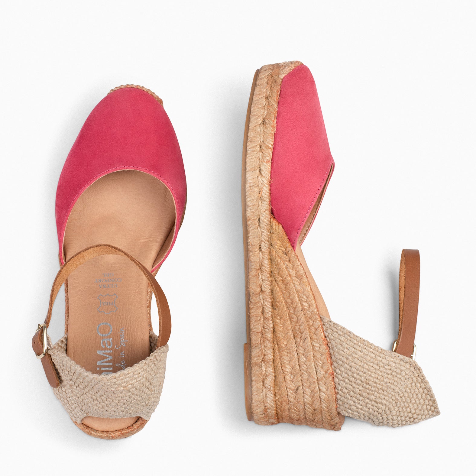 ALTEA – Espadrilles à talon compensé CORAIL