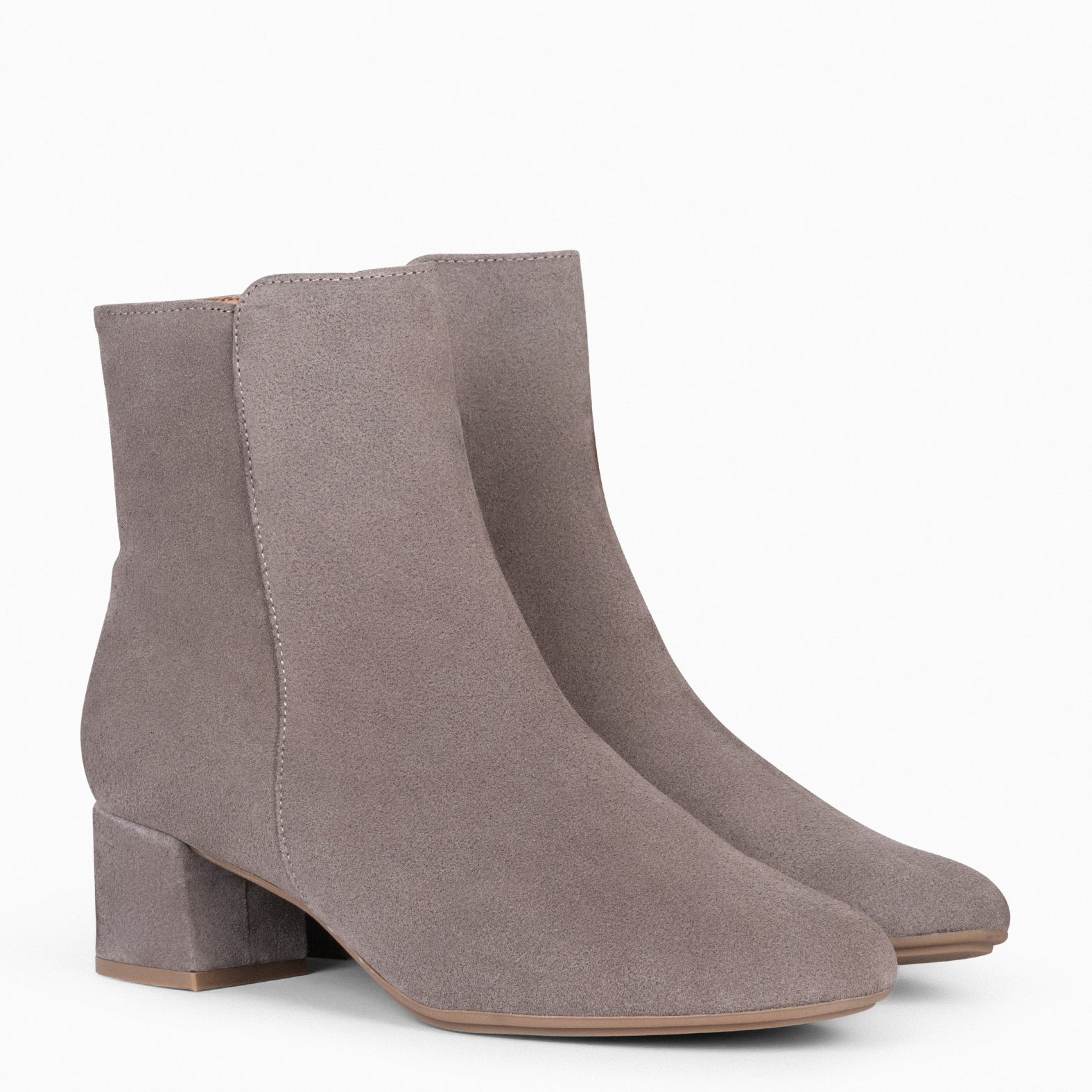 MAIA - Botín Serraje Mujer TAUPE - miMaO ®