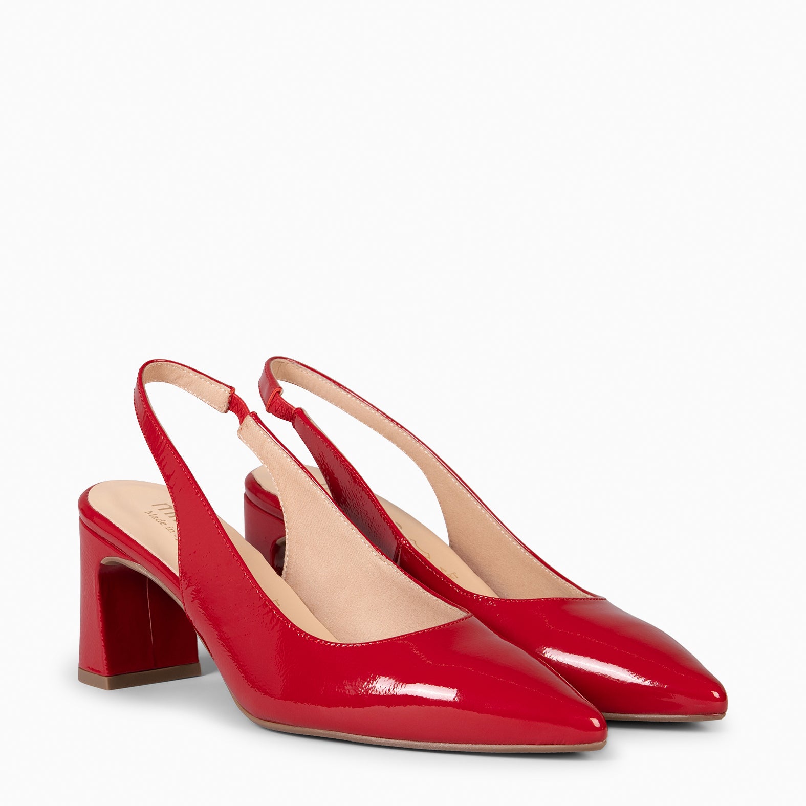 MIRIAM - Zapato destalonado ROJO