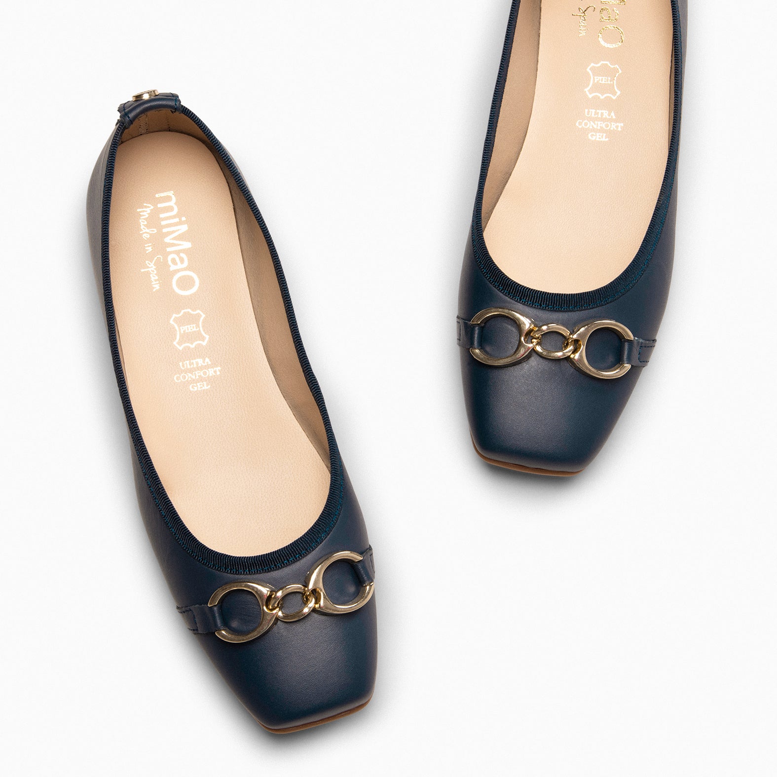 SIMBI - NAVY Ballerina with horsebit