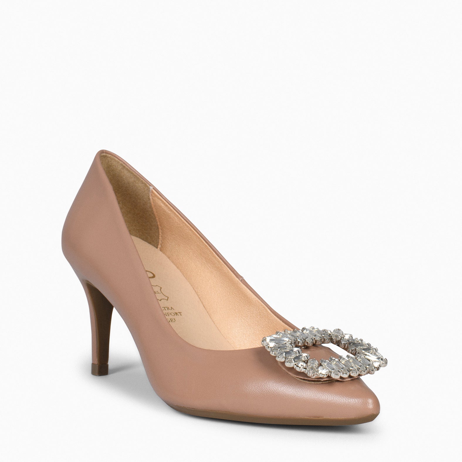 ELLA – MAKE-UP stiletto heels with brooch