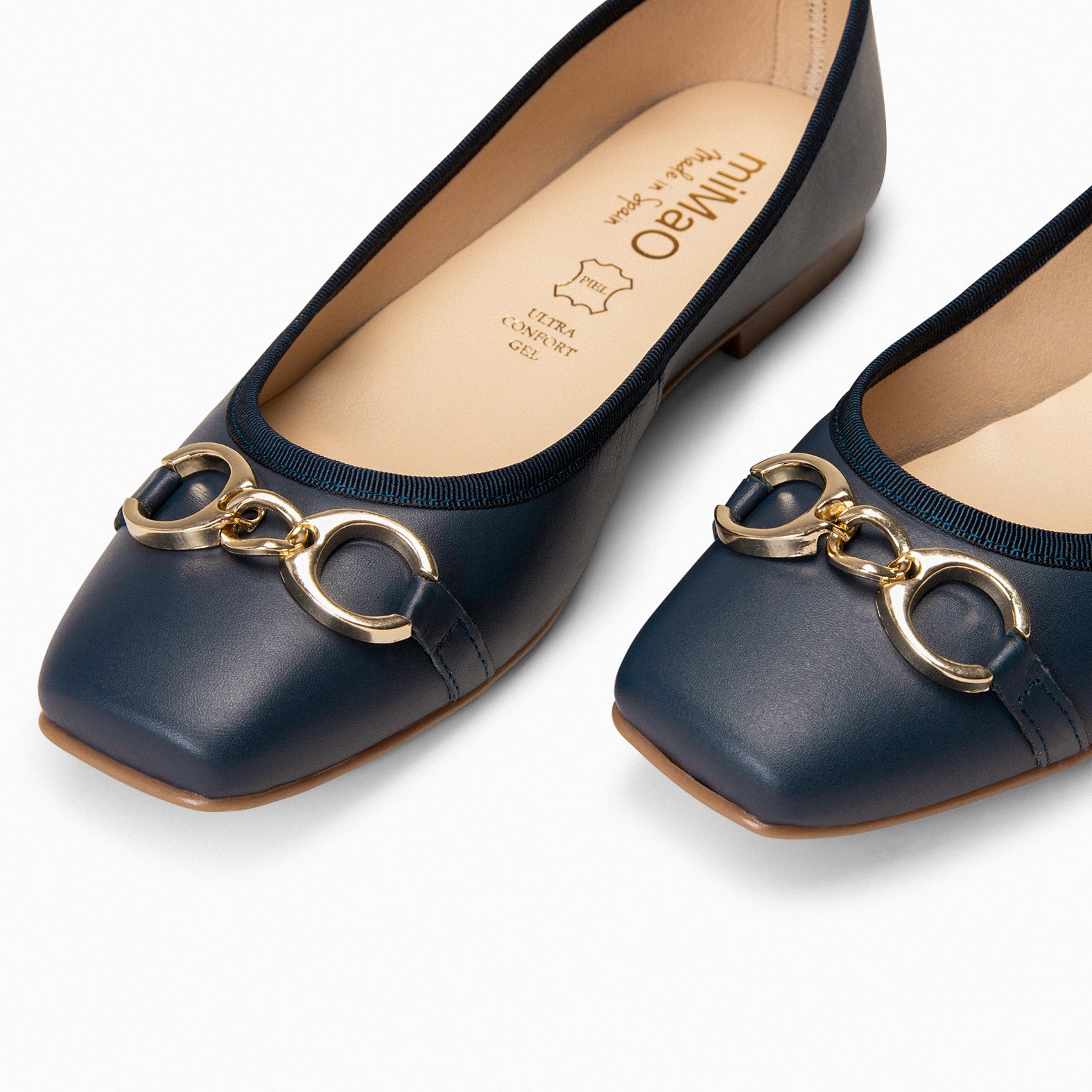 SIMBI - NAVY Ballerina with horsebit