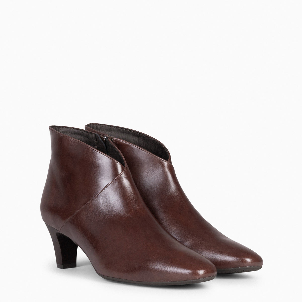 LADY - Botines napa mujer MARRÓN
