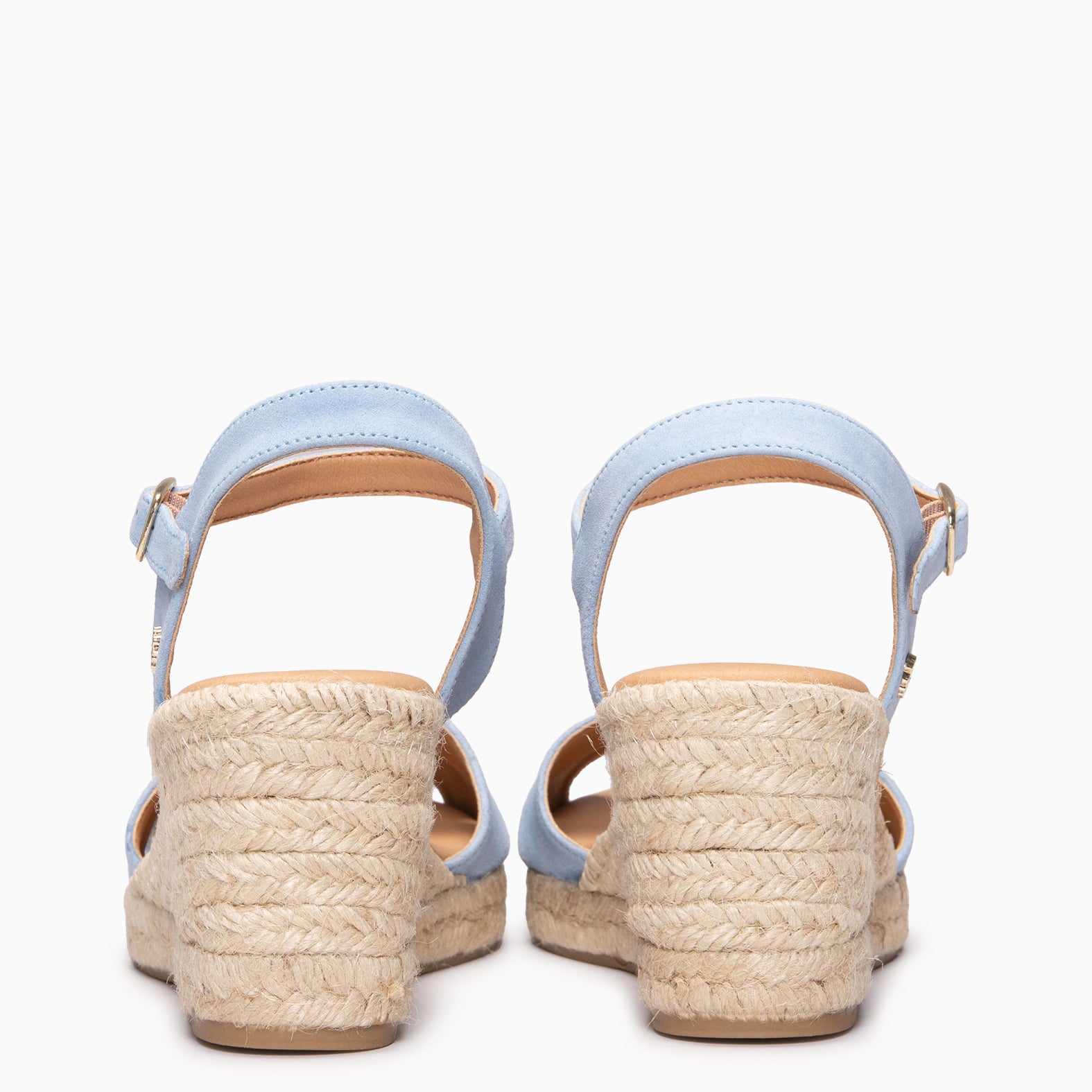 CALPE - Espadrilles à talon en daim BLEU