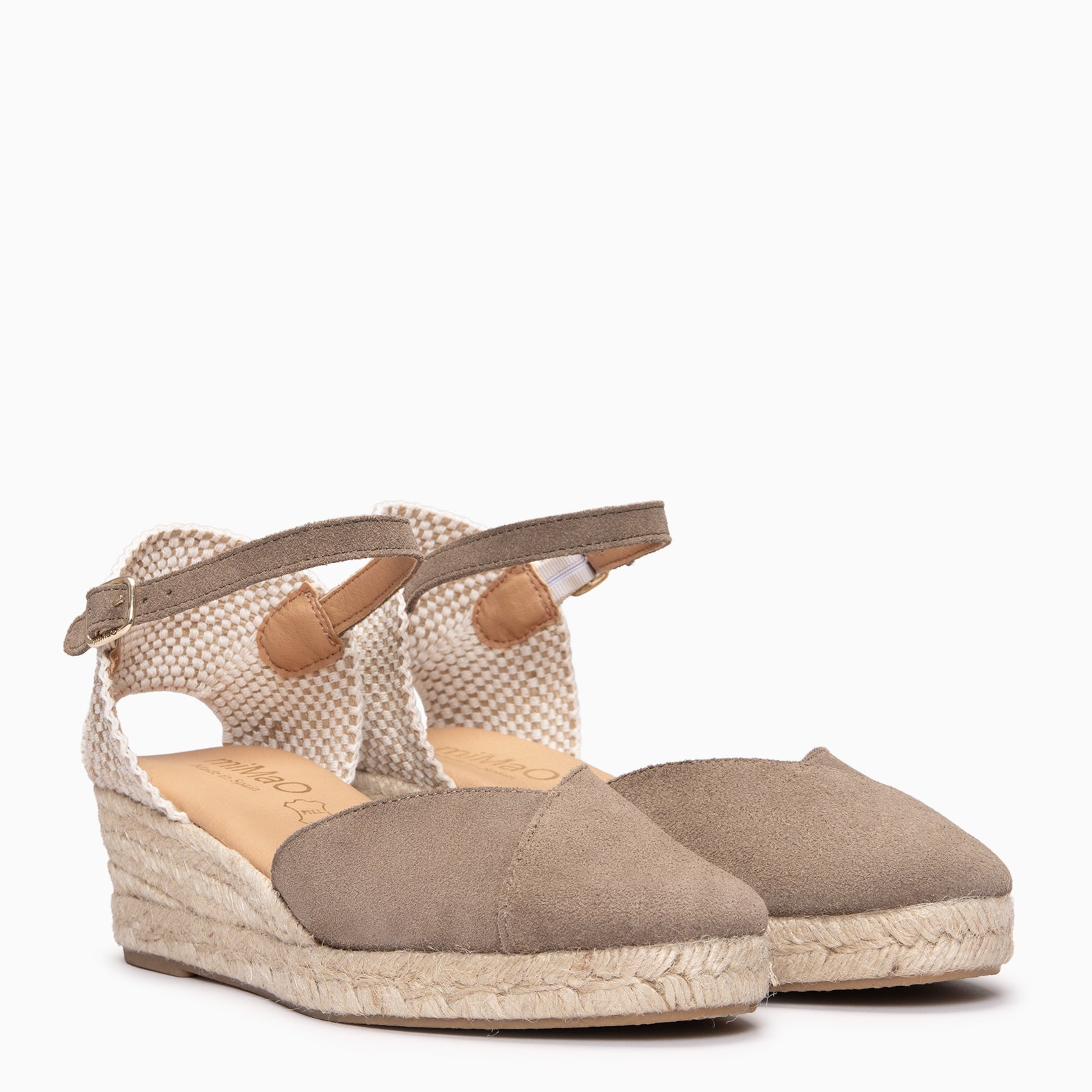 ICA - Cuñas de esparto bajas TAUPE