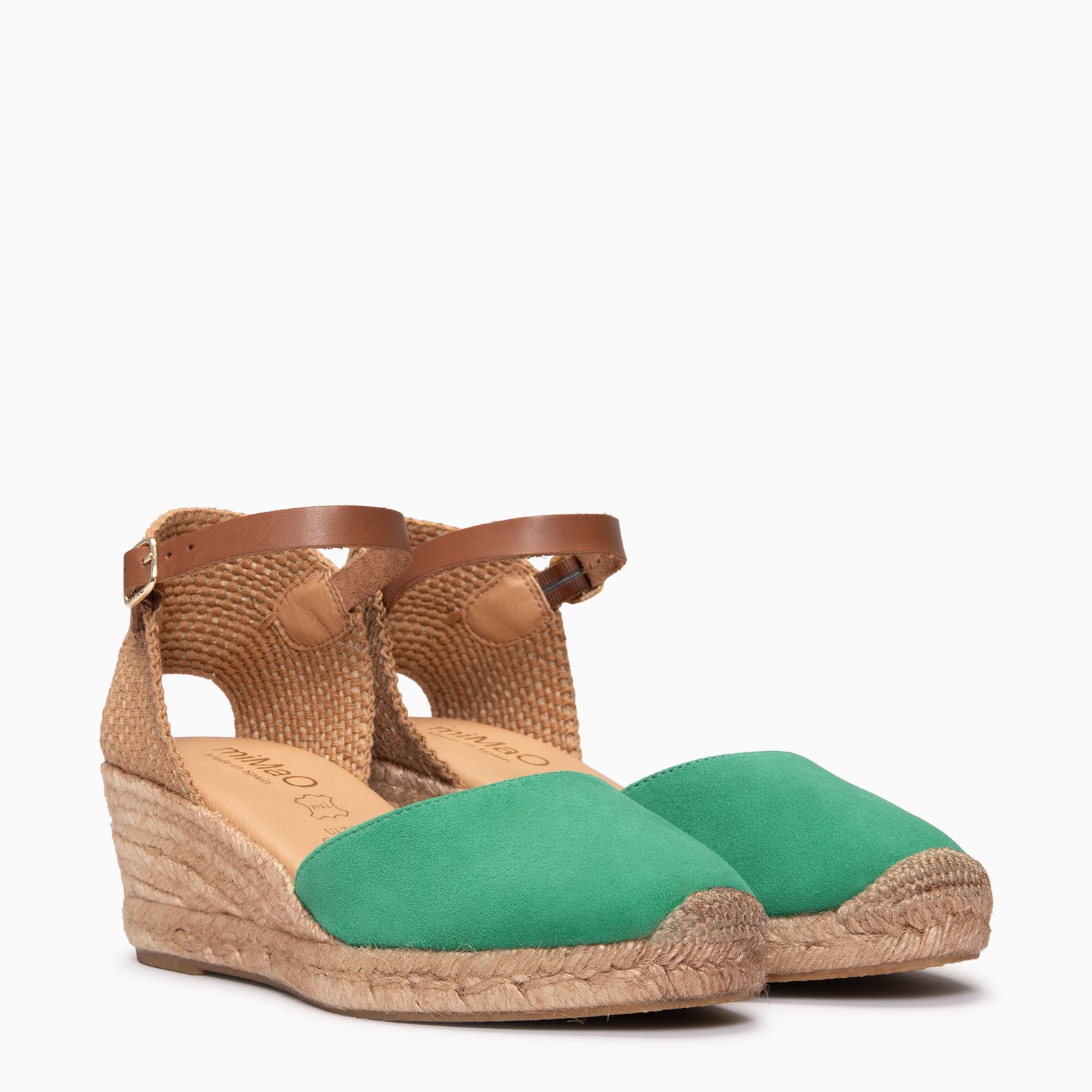 ALTEA - GREEN MID-WEDGE ESPADRILLE