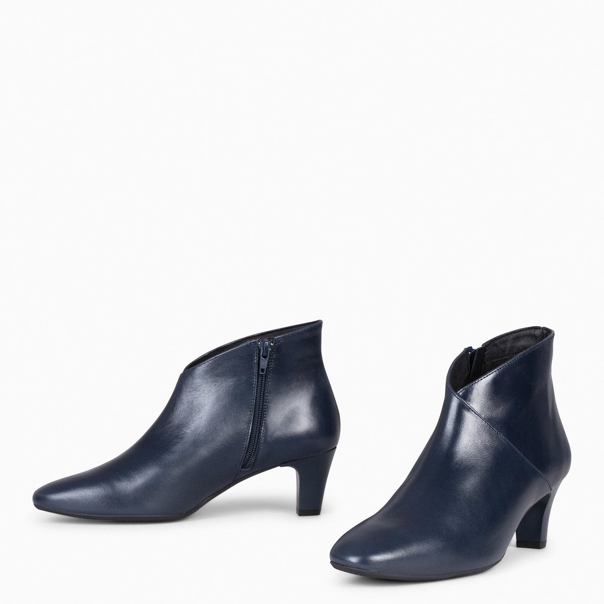 LADY – NAVY Women nappa booties