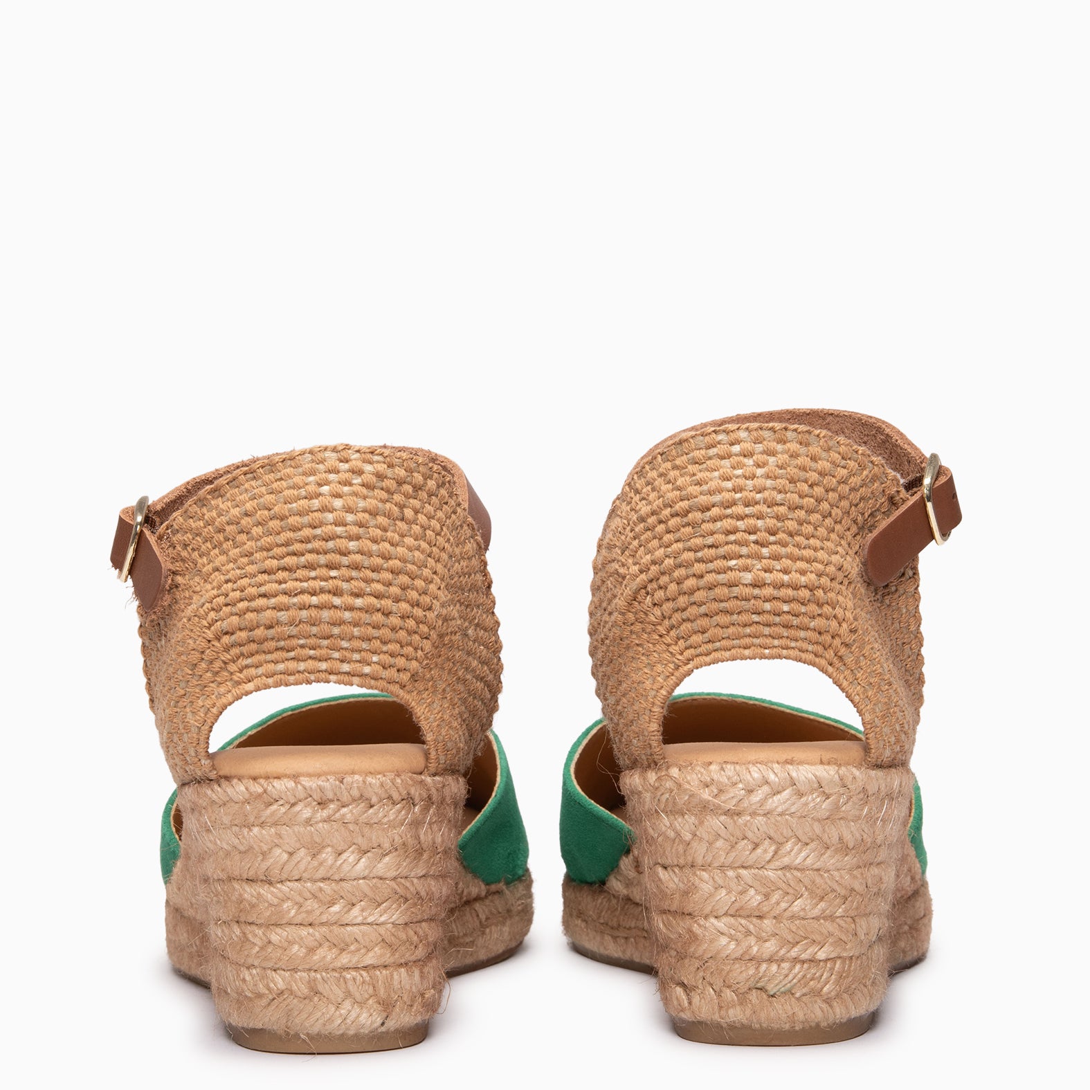 ALTEA - Espadrilles à talon compensé VERT