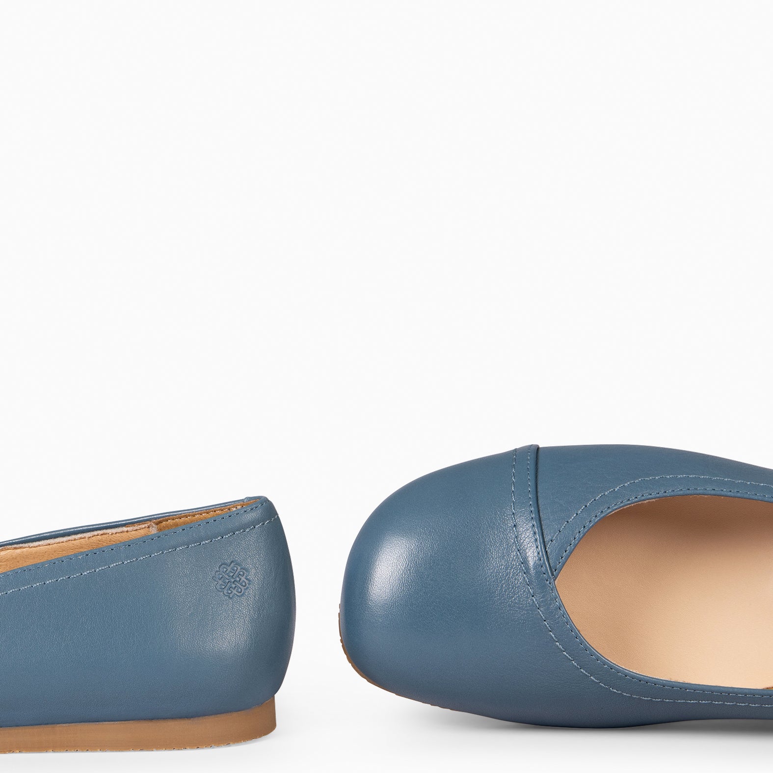 PLUMA – Ballerines Baresoft en cuir BLEU