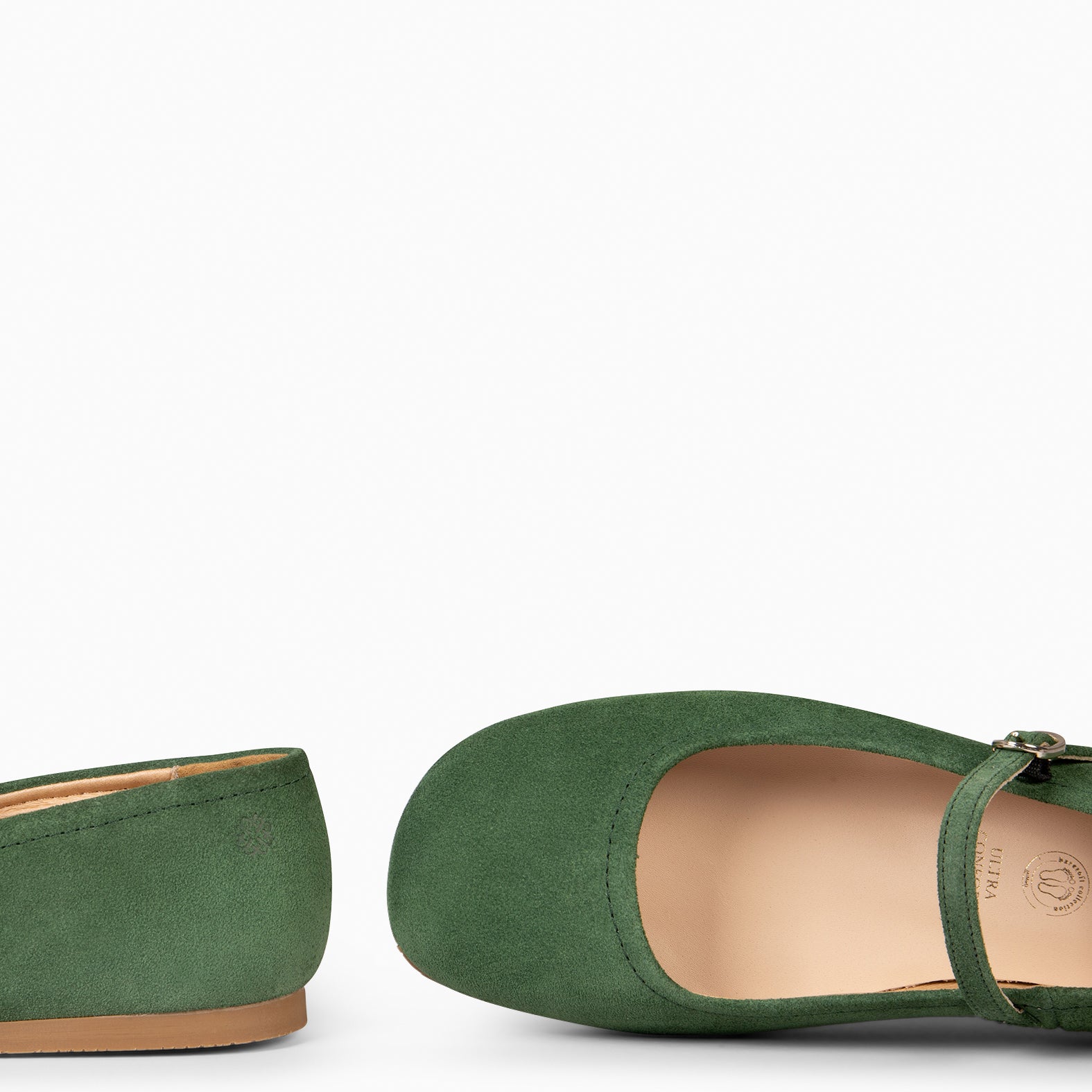 JAZMIN - GREEN MARY-JANES FLAT BARESOFT