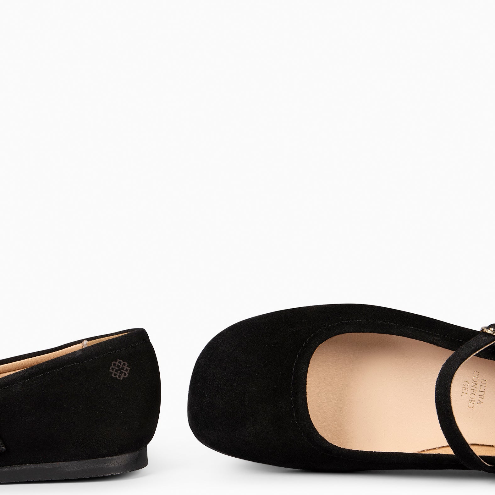 JAZMIN - BLACK MARY-JANES FLAT BARESOFT