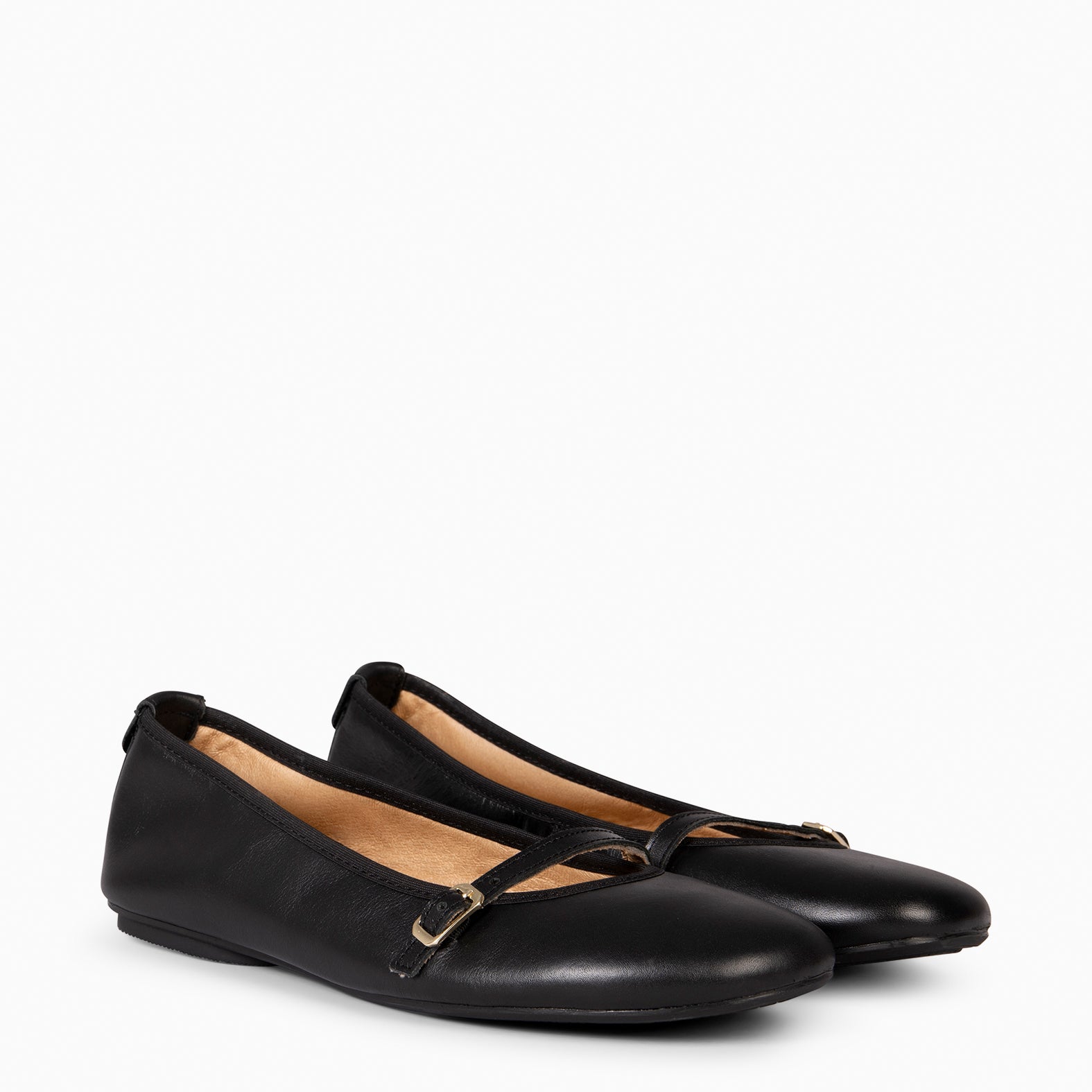 MANDY - BLACK FLAT BALLERINA BARESOFT
