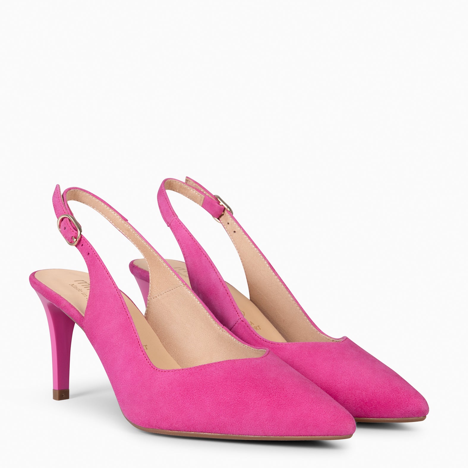 CANDELA - ZAPATOS ELEGANTES DESTALONADOS FUCSIA