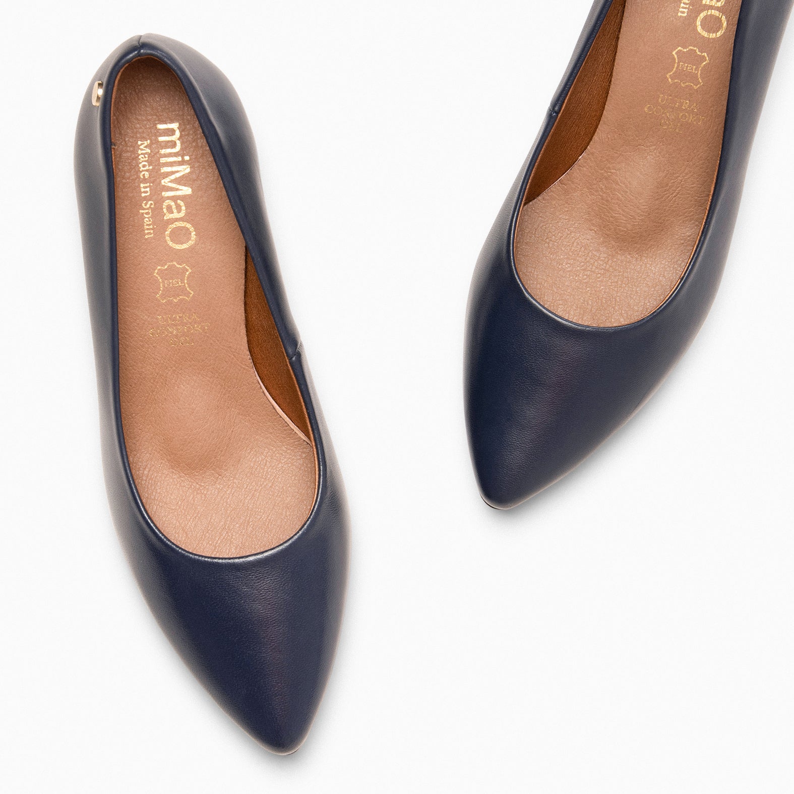 URBAN S SALON - NAVY nappa leather mid heel