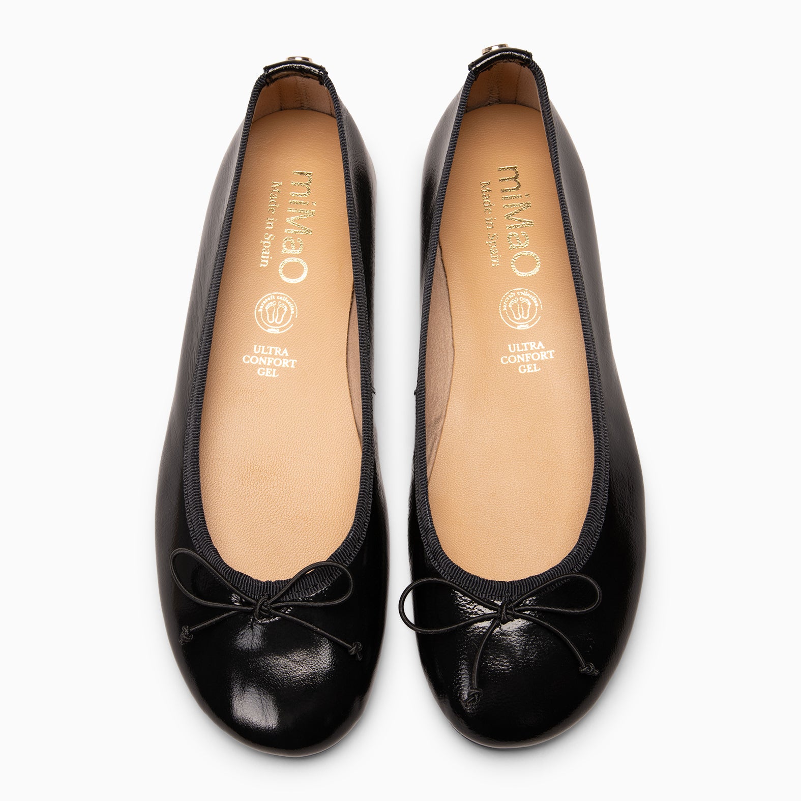 CAMPANILLA - BLACK PATTENT LEATHER BALLERINE