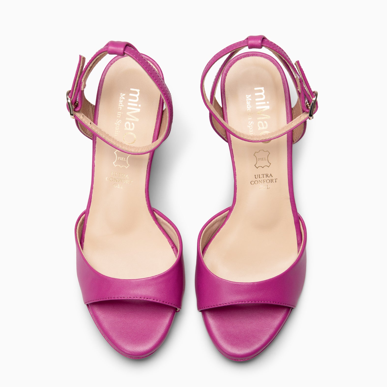 DALIDA - Sandalias de tacón ancho destalonado BUGANVILLA