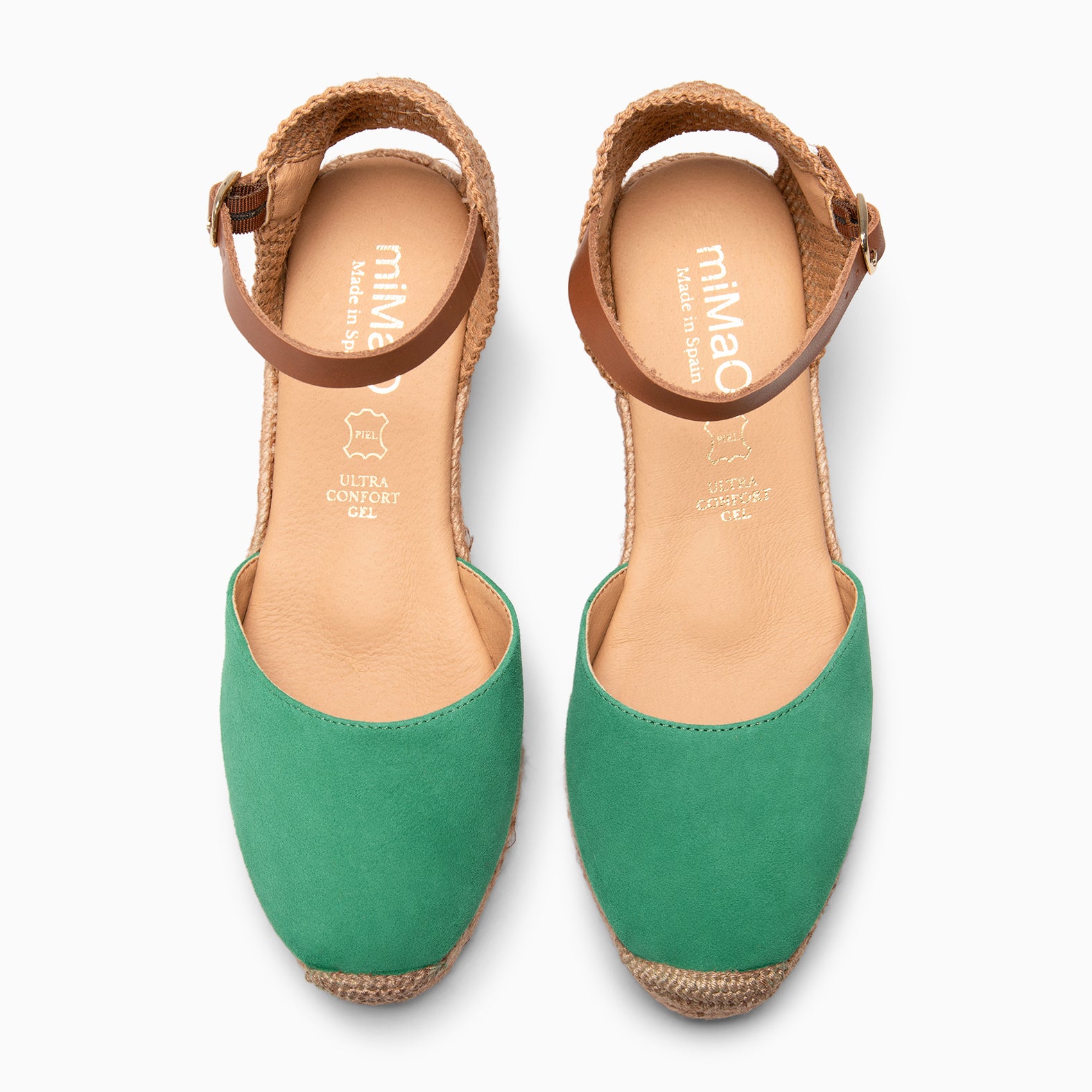 ALTEA - Espadrilles à talon compensé VERT