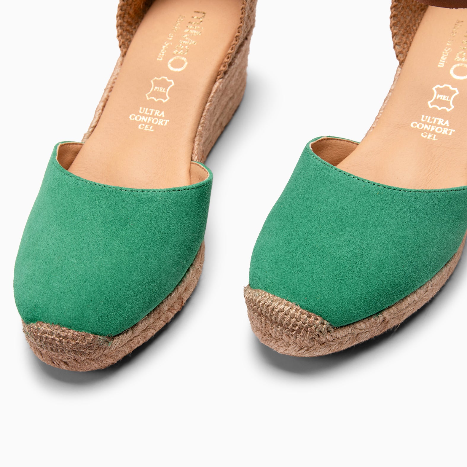 ALTEA - Espadrilles à talon compensé VERT