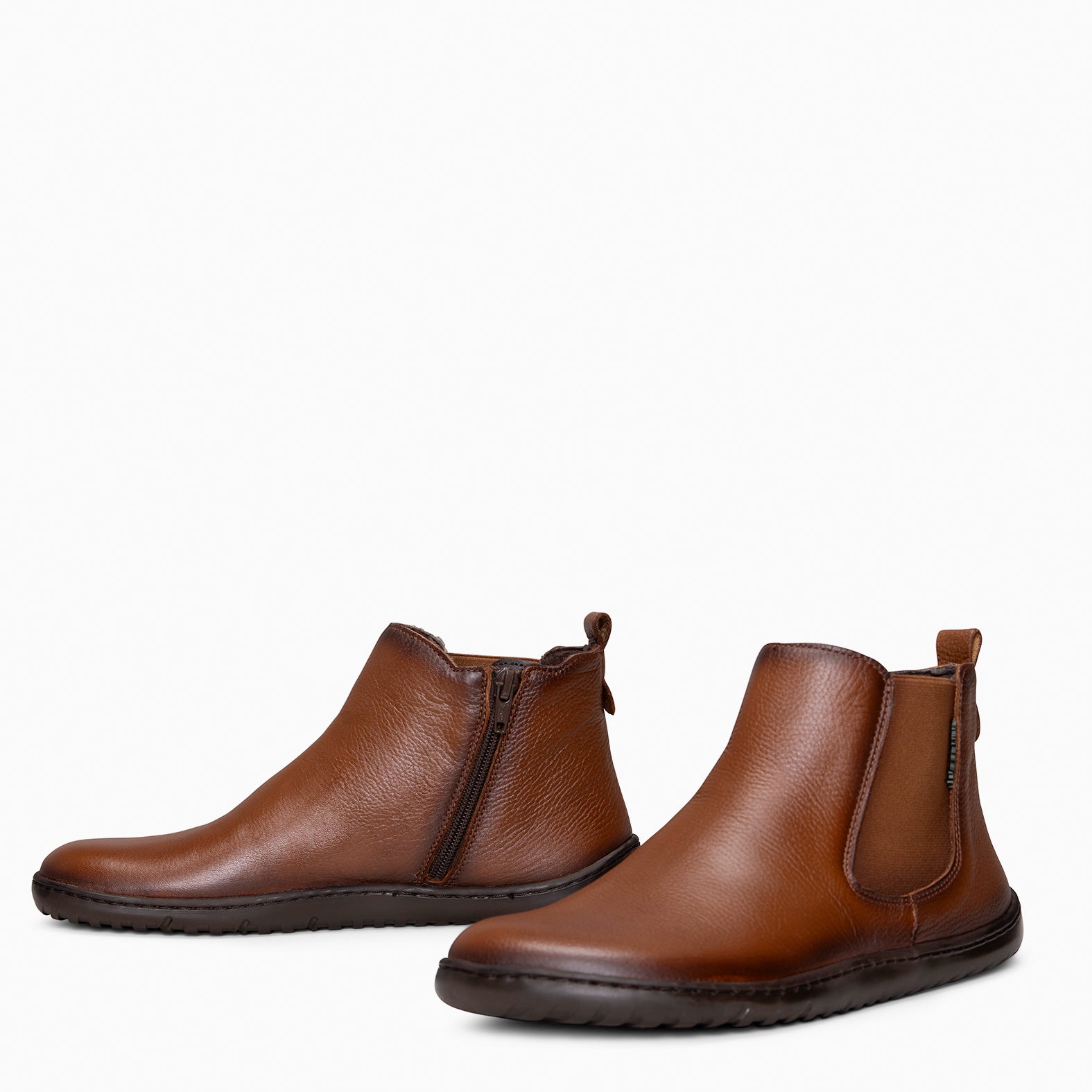 SAND -Botines tipo barefoot con elástico MARRON