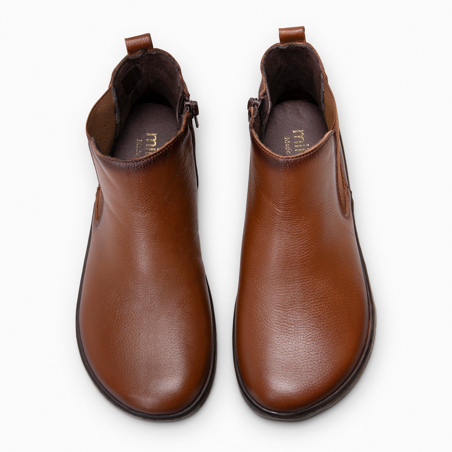 SAND -Botines tipo barefoot con elástico MARRON