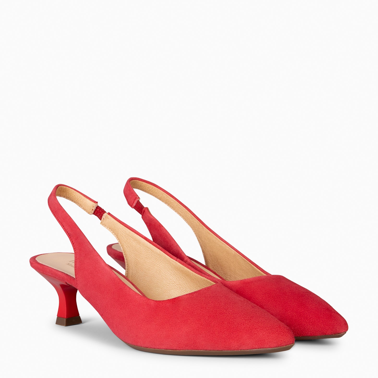 KITTEN DESTALONADO – Zapatos de Tacón acampanado ROJO