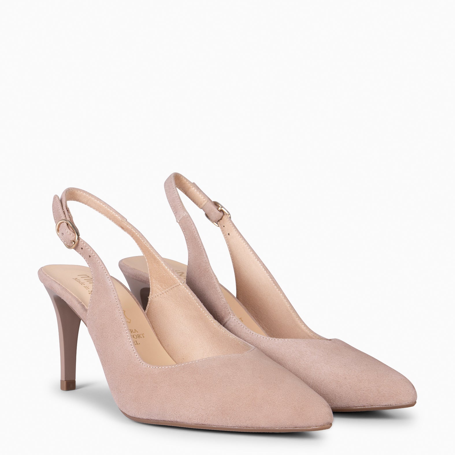 CANDELA - ZAPATOS ELEGANTES DESTALONADOS NUDE