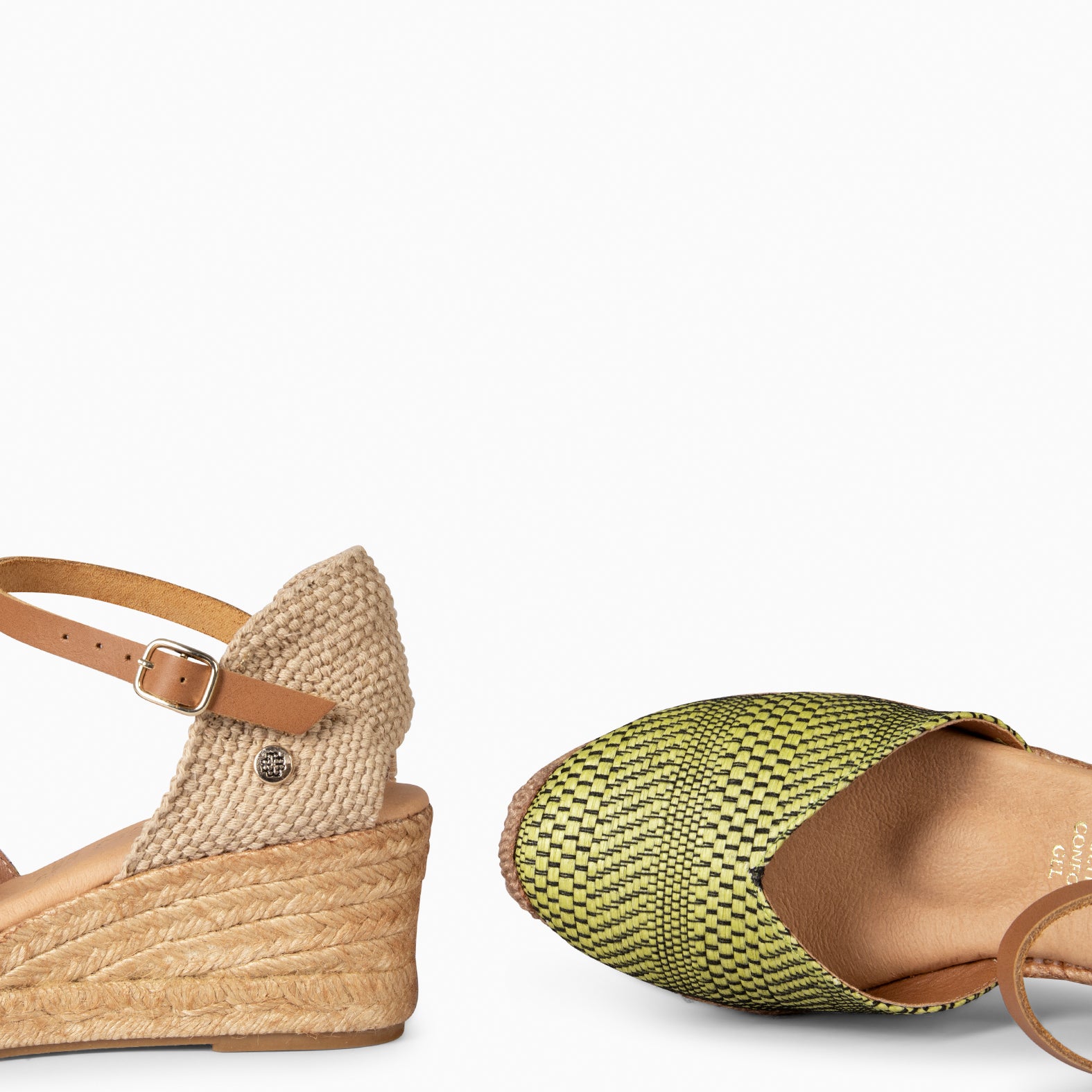 JAVEA - PISTACHIO GREEN RAFFIA ESPADRILLES