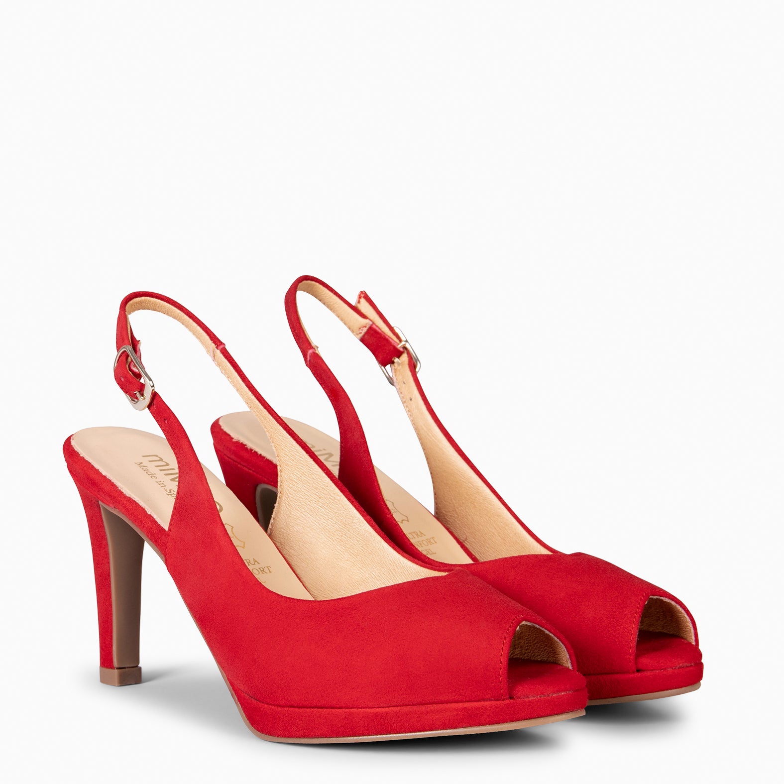 ELSA - RED High-heeled slingback