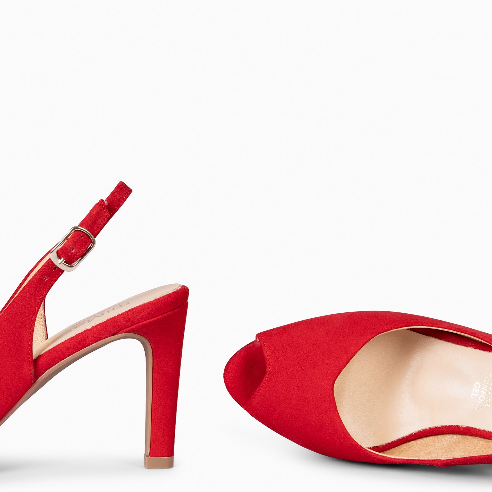 ELSA - RED High-heeled slingback