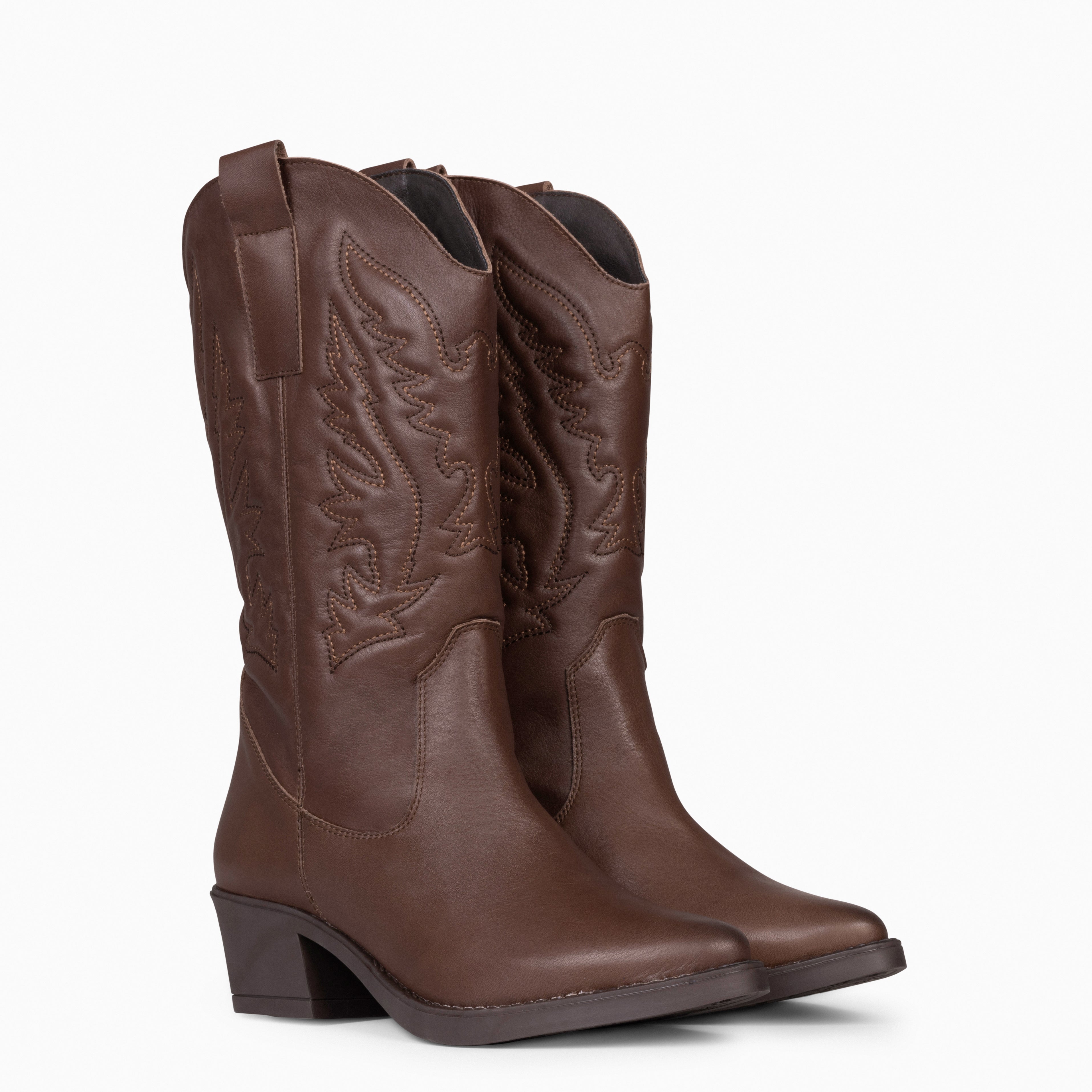 UTAH – BROWN Women cowboy boots