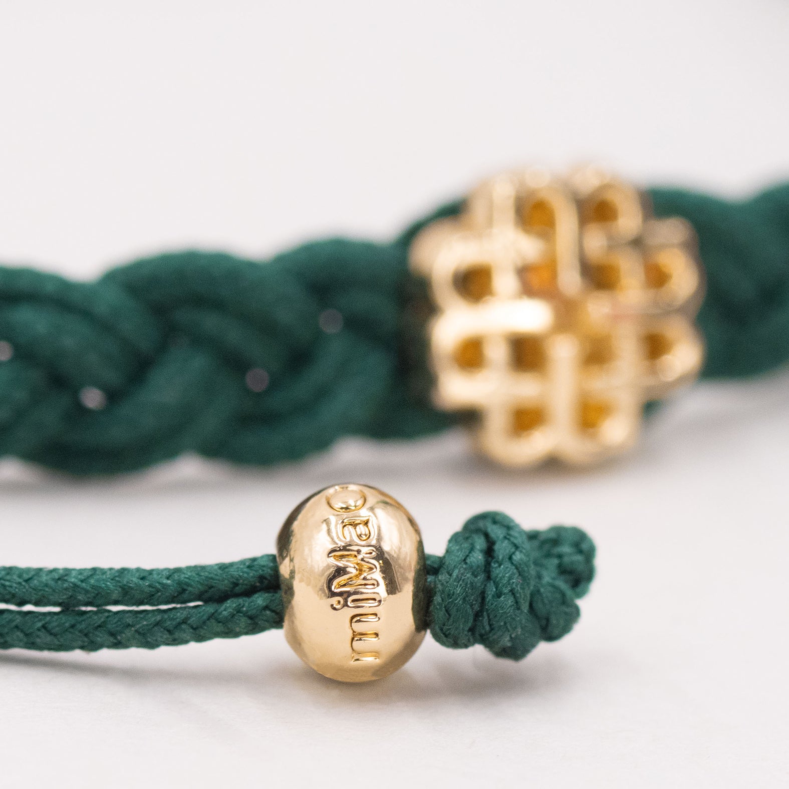 Bracelet D'amitié Vert/bleu + étiquette Bagage Cuir – Consuela – Neuf