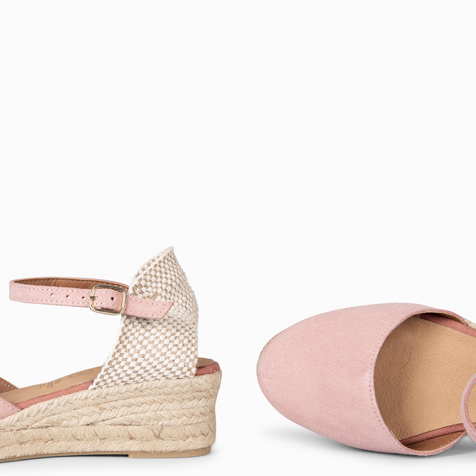 FORNELLS - NUDE WEDGE ESPADRILLES