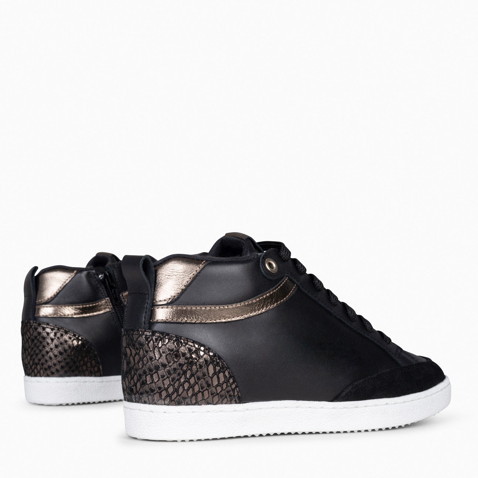 RACHEL – BLACK Women wedge sneakers