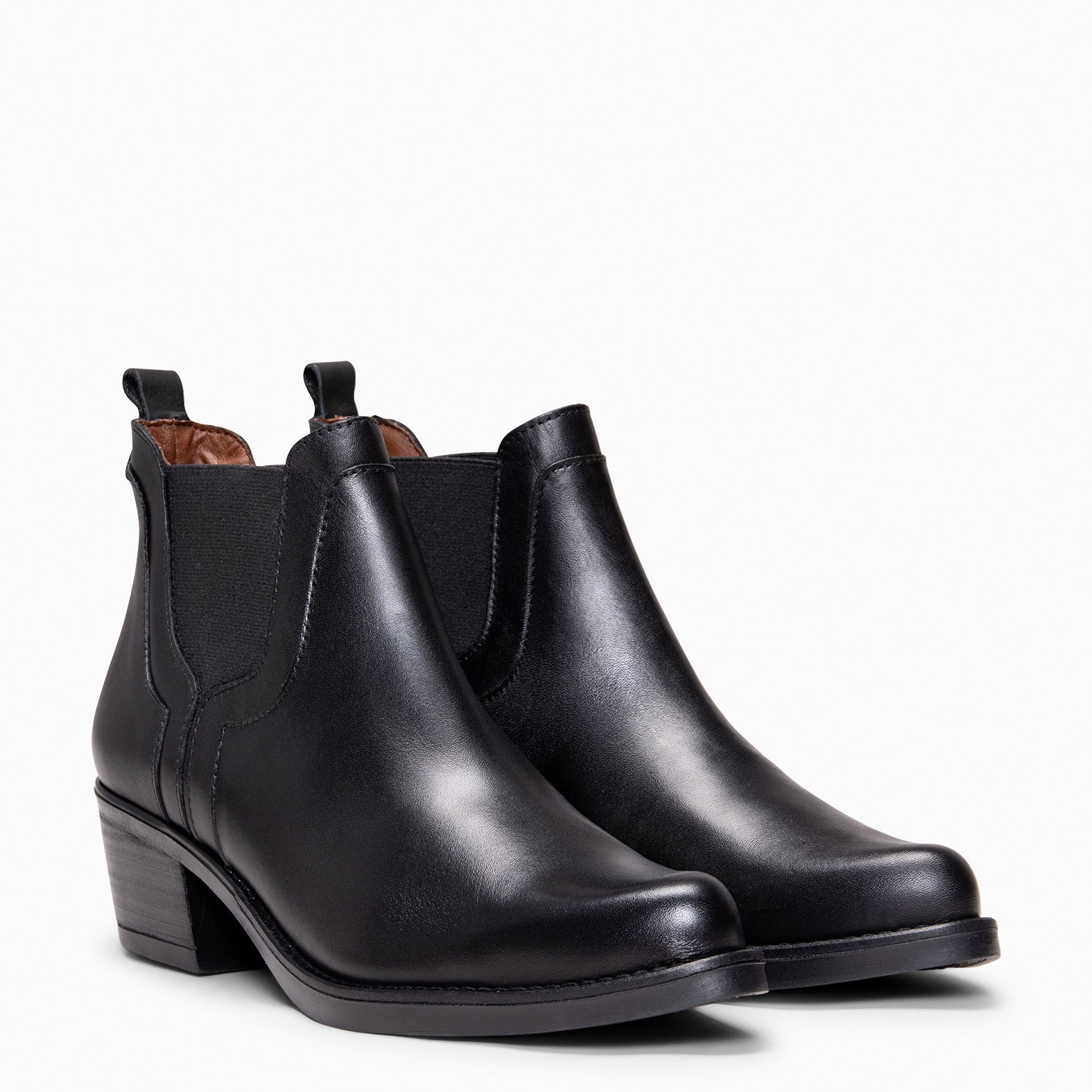 BILLY - Botines de tacón tipo Chelsea NEGRO