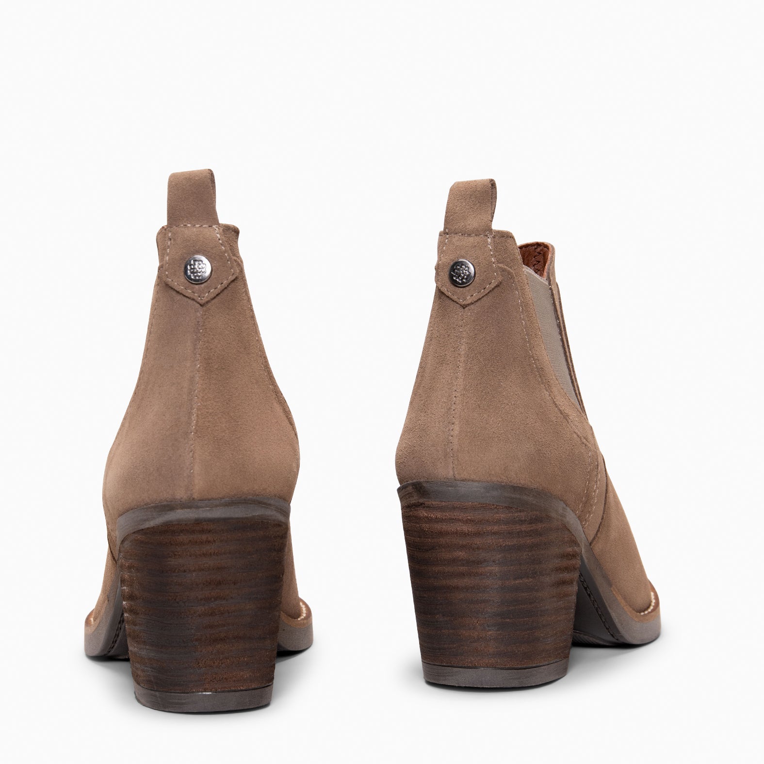 CASSIDY - Botines de tacón alto tipo Chelsea TAUPE