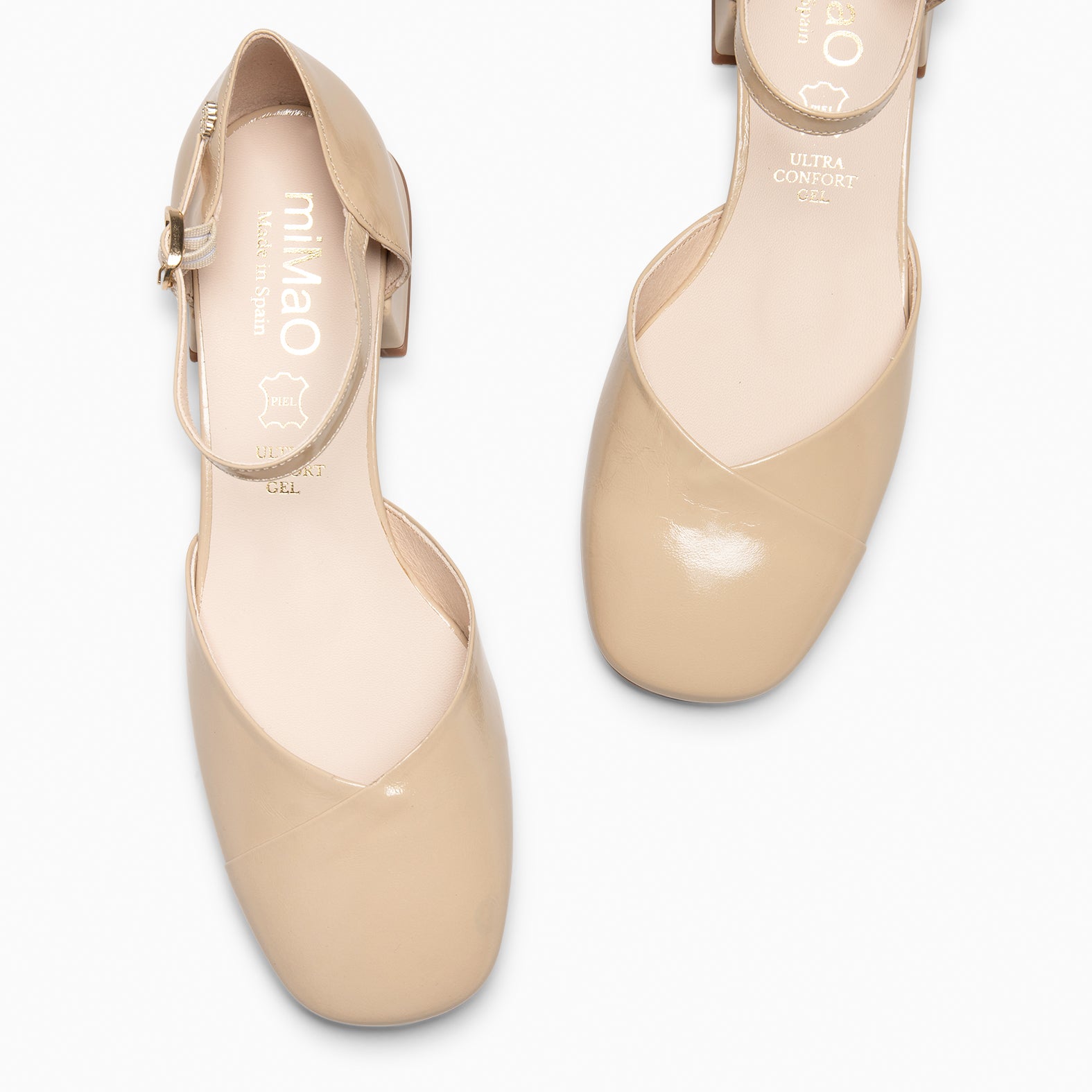 ELIMY - BEIGE LOW-HEELED SHOES