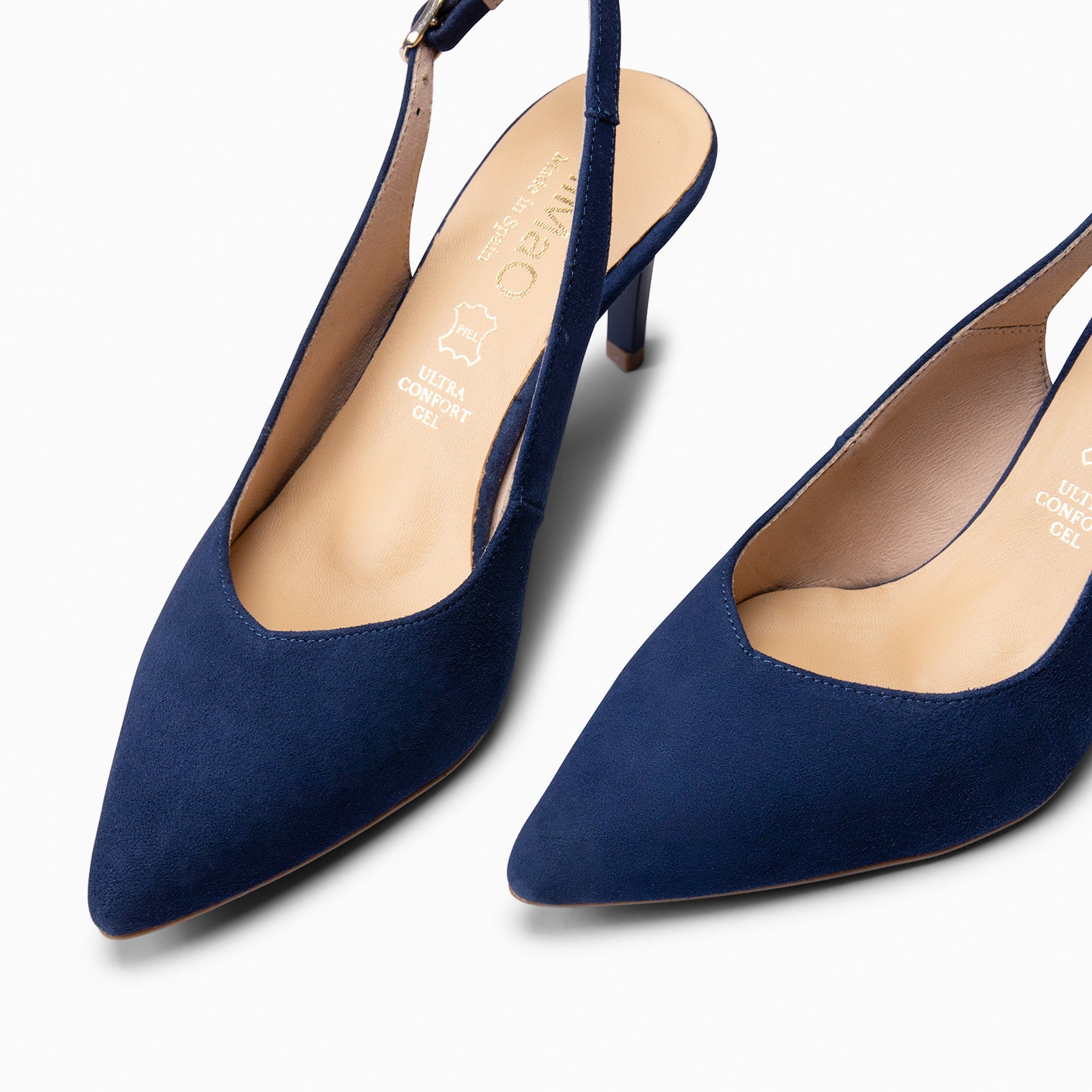 CANDELA - NAVY ELEGANT SLING-BACK