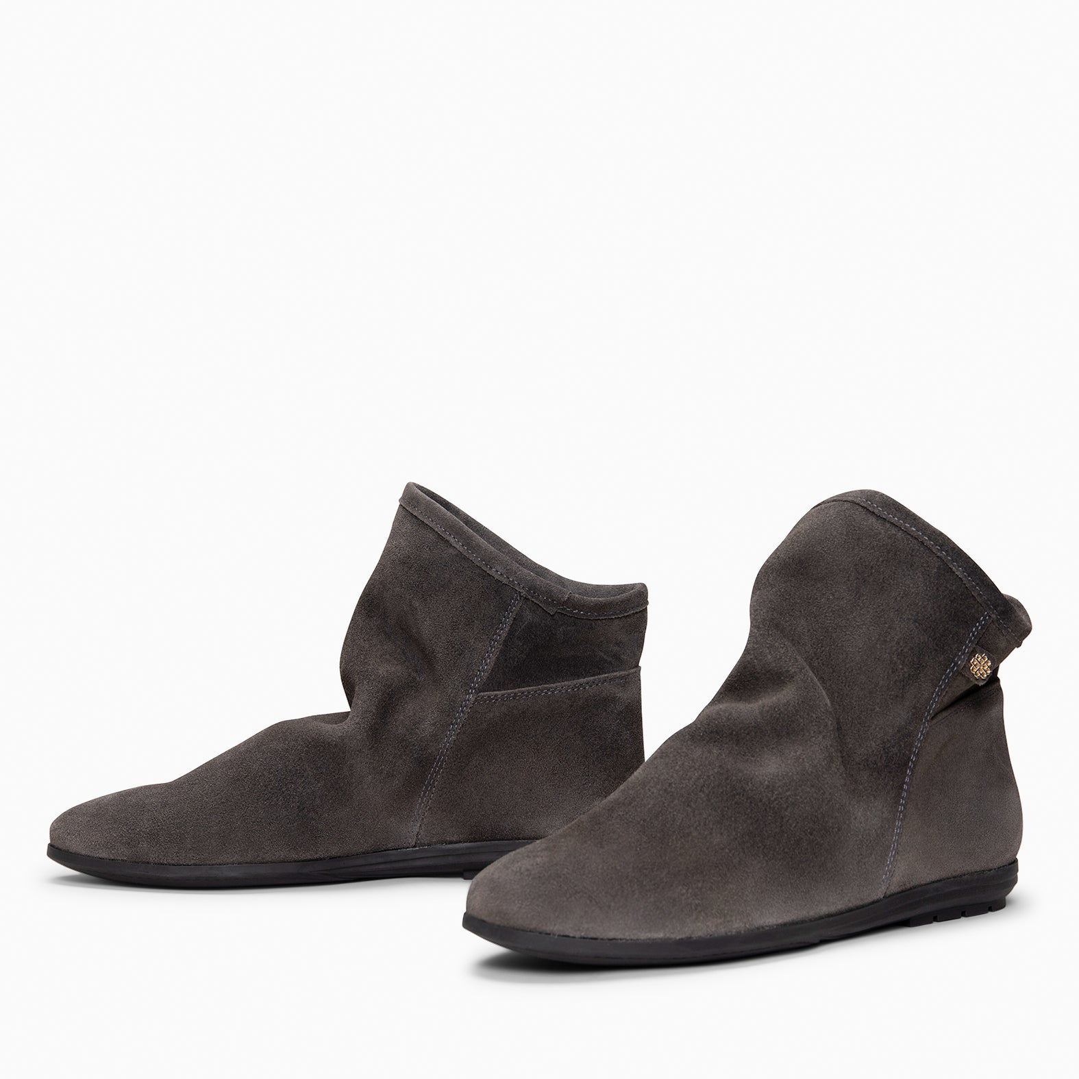 CHESS - Botines de ante con caña fruncida GRIS