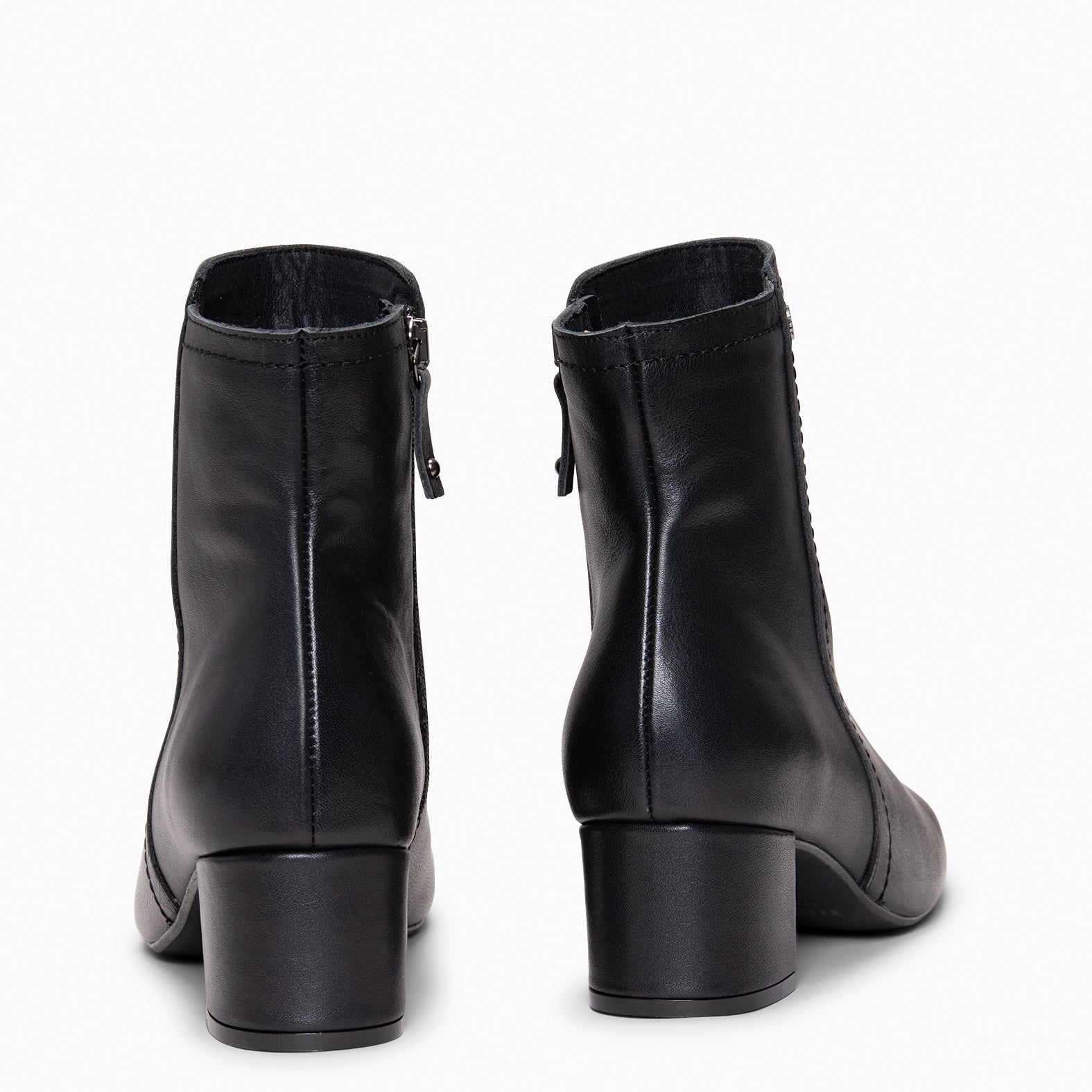 COLMAR - Botines elegantes de piel NEGRO NAPA