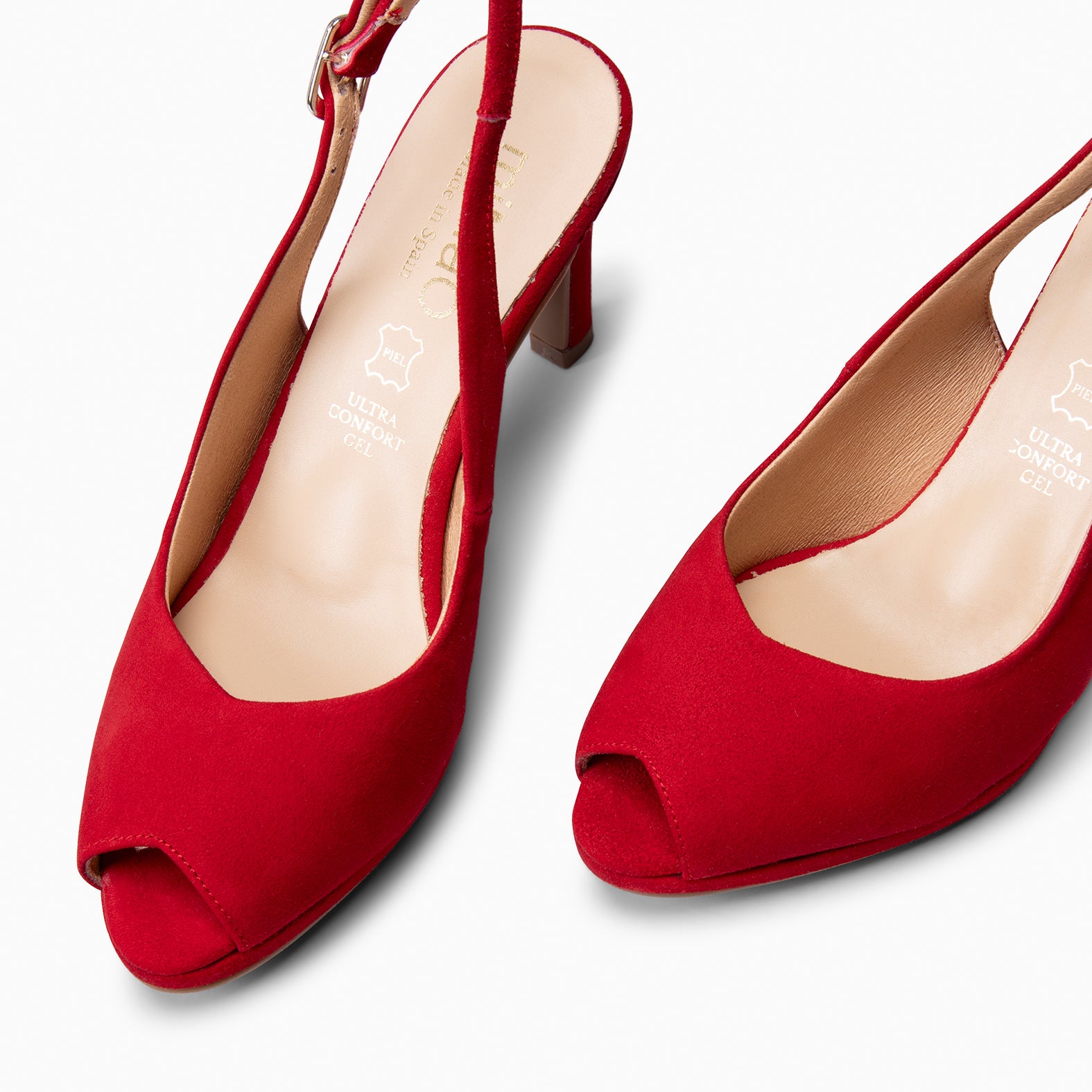 ELSA - RED High-heeled slingback