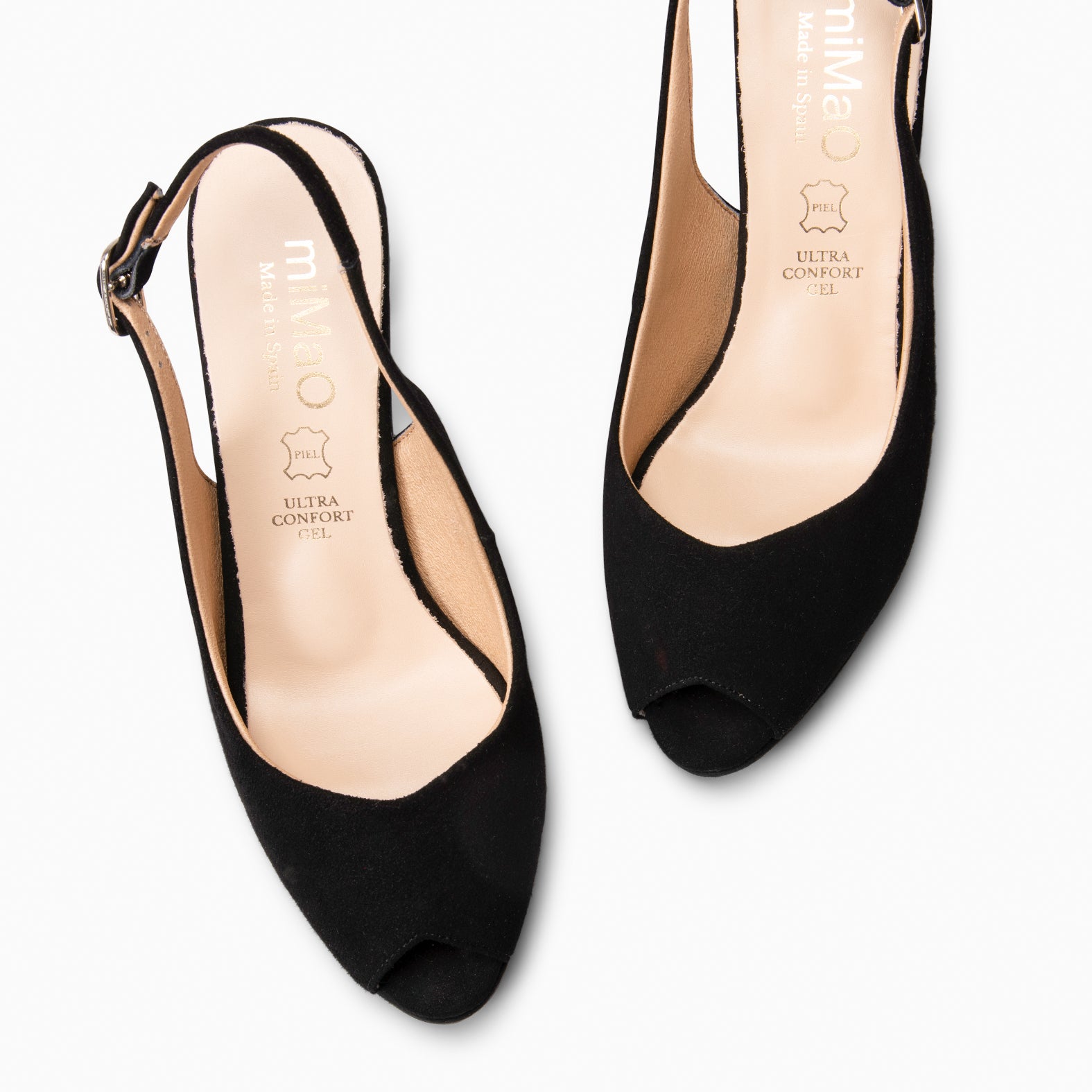 ELSA - ZAPATOS DE TACÓN ALTO DESTALONADOS NEGRO