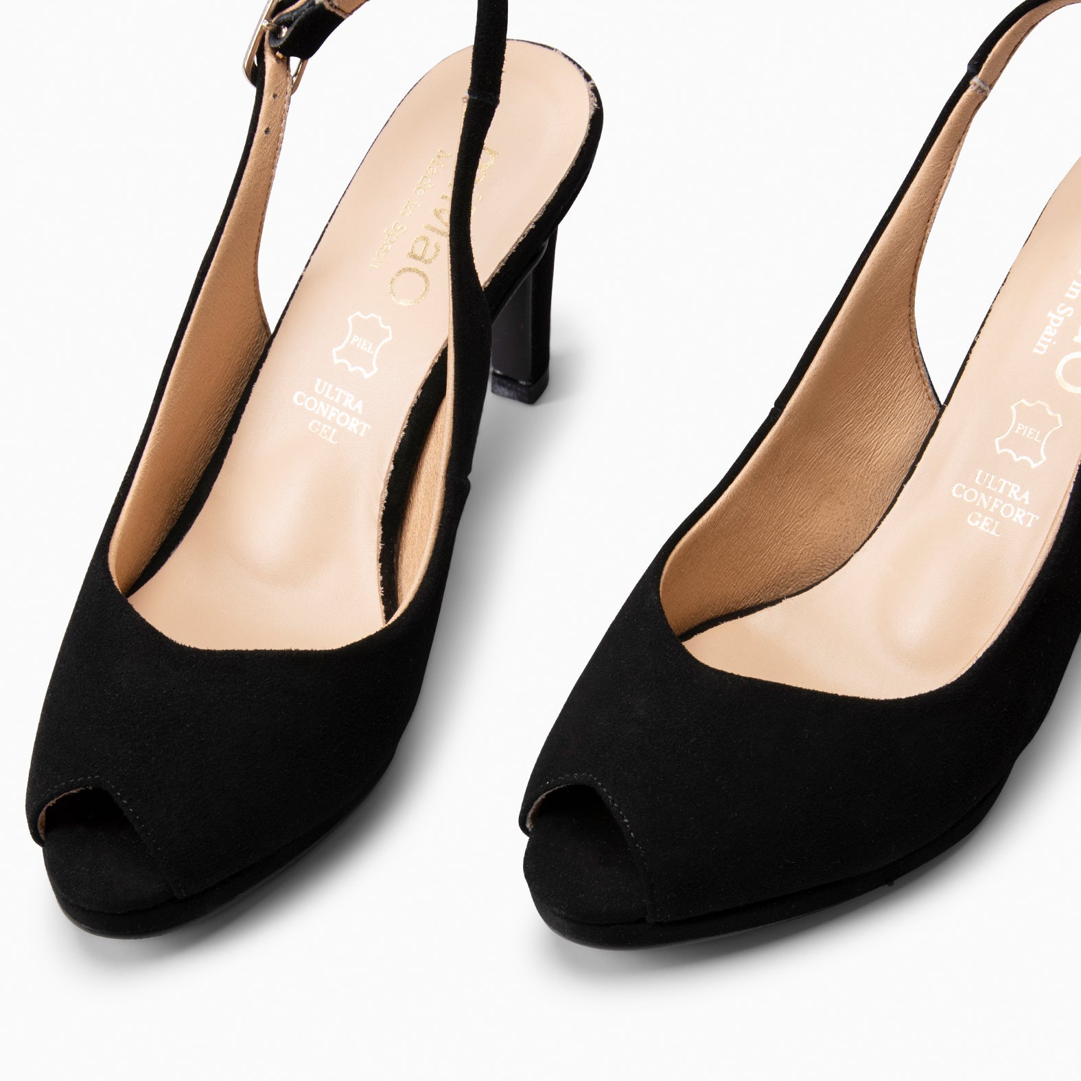 ELSA - BLACK High-heeled slingback
