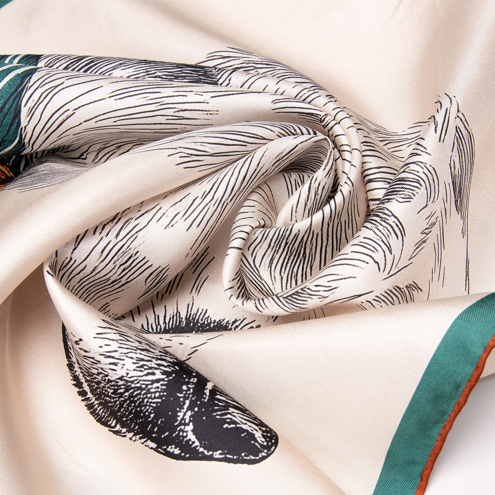 GOLDEN - Lenço 100% seda natural