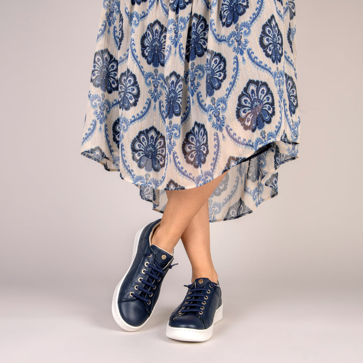 LILLE – NAVY ELEGANT SNEAKERS