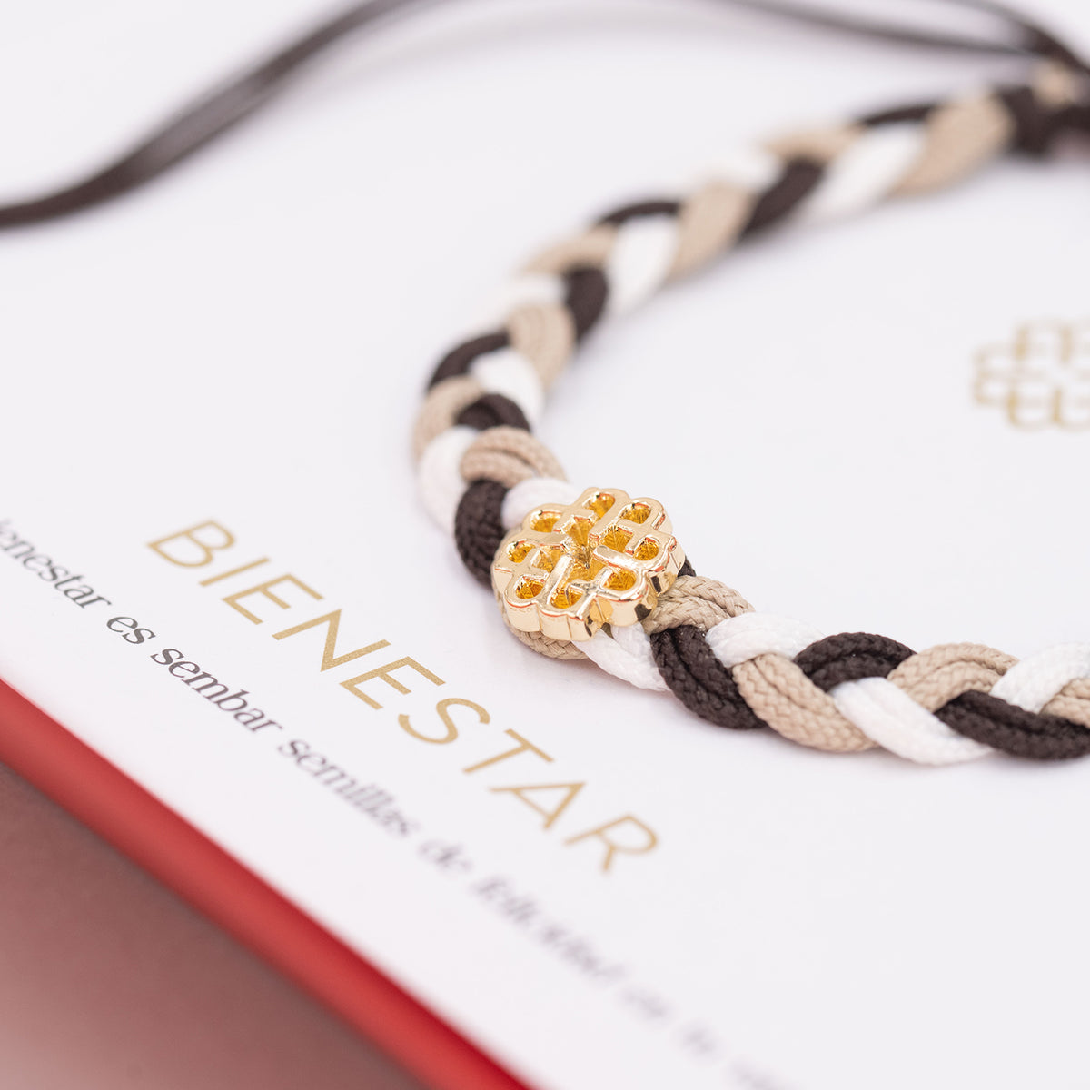 Bracelet De Cheville Tressé Avec Pièces Chinoises Sapeque - Marron - Neuf Avec Étiquettes