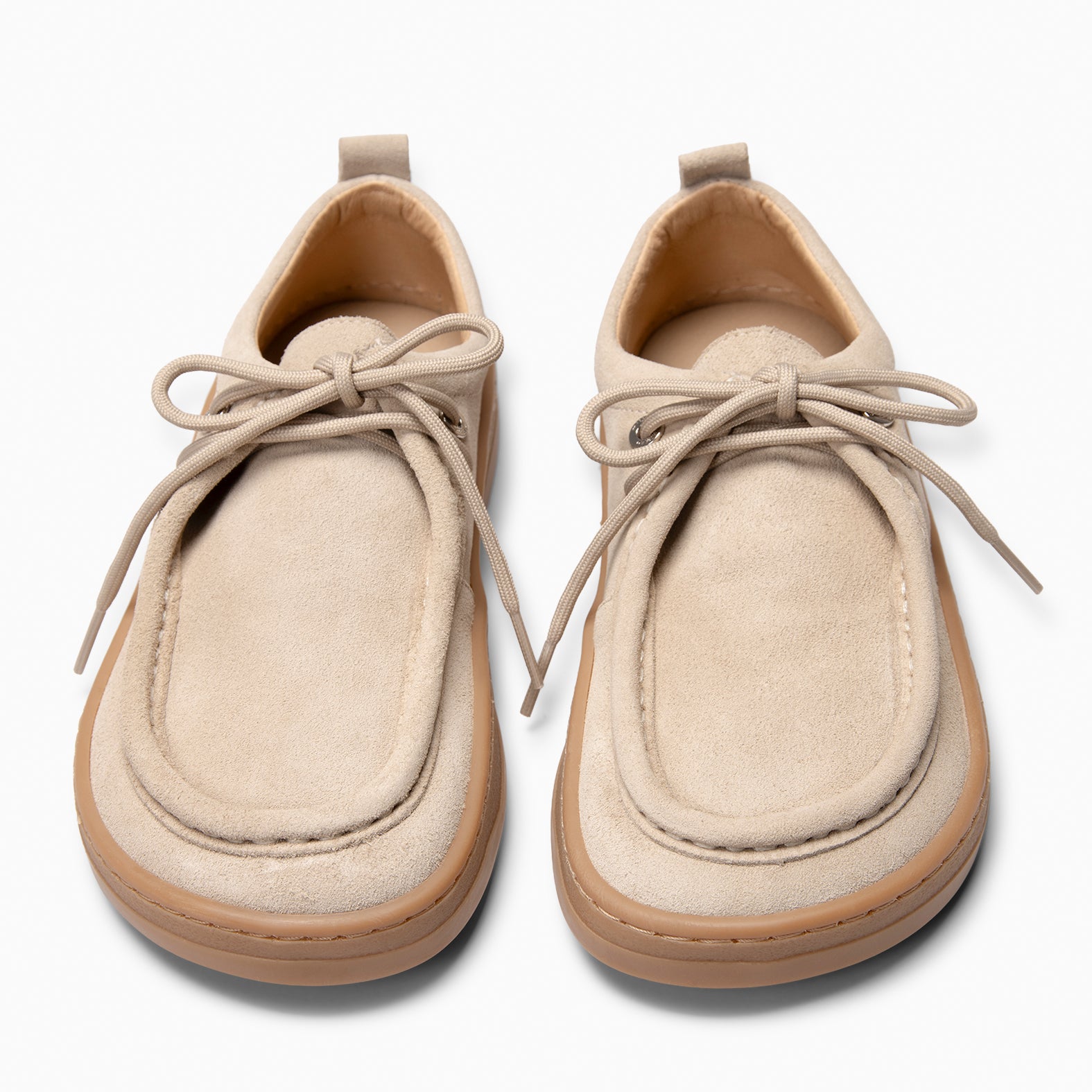 NIMBO - BEIGE Baresoft lace-up loafers