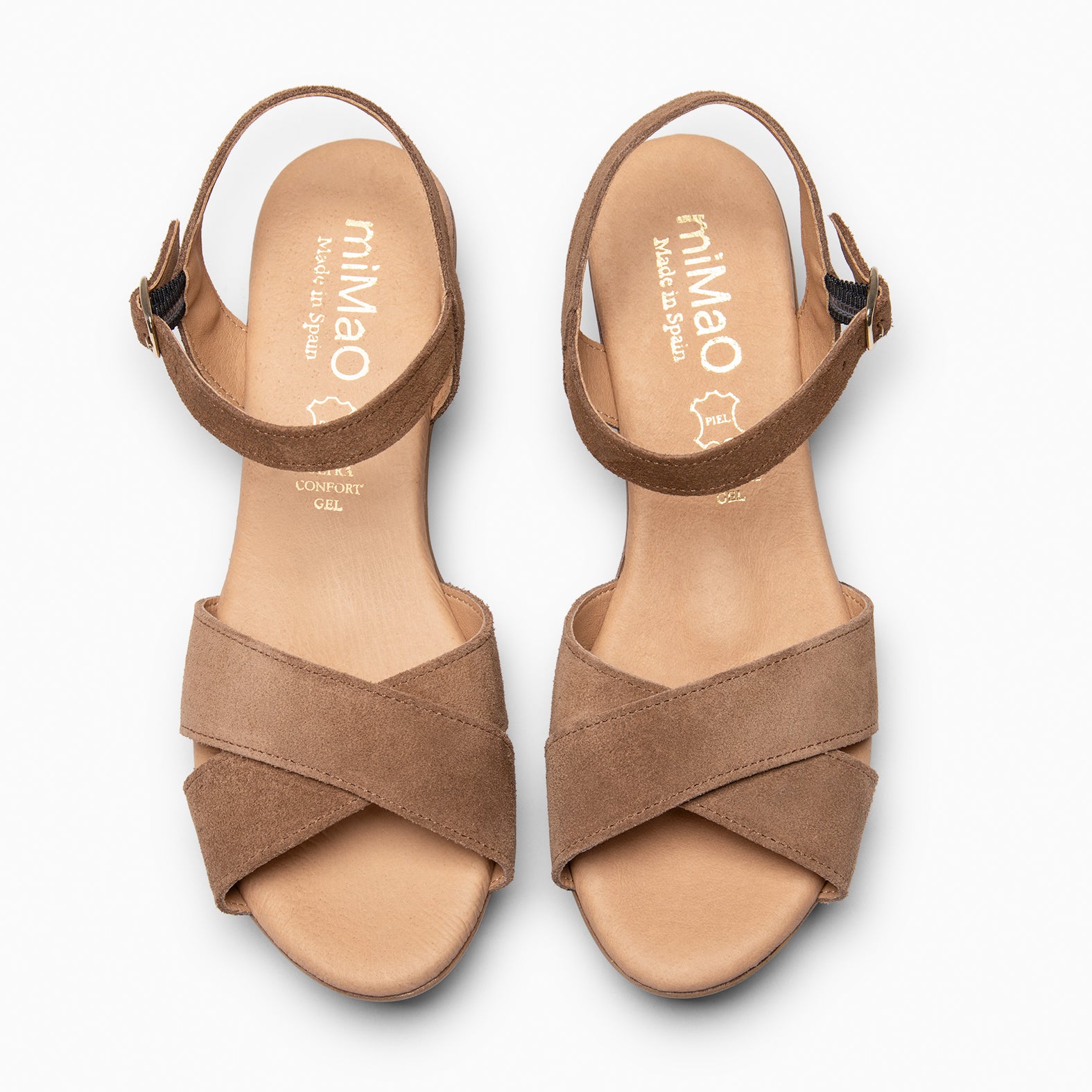 MAR - Cuñas Ligeras de tiras cruzadas TAUPE