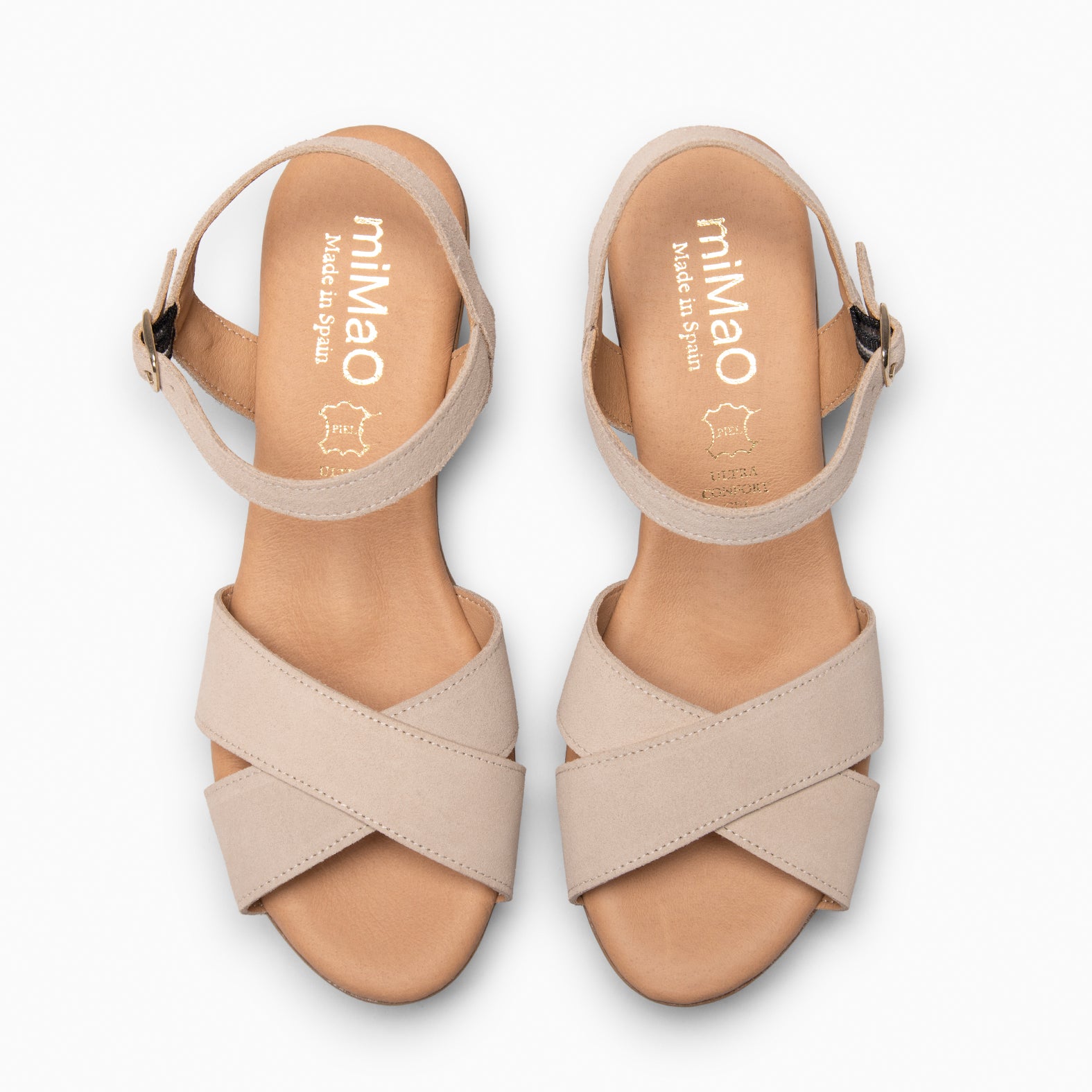 MAR - Cuñas Ligeras de tiras cruzadas BEIGE